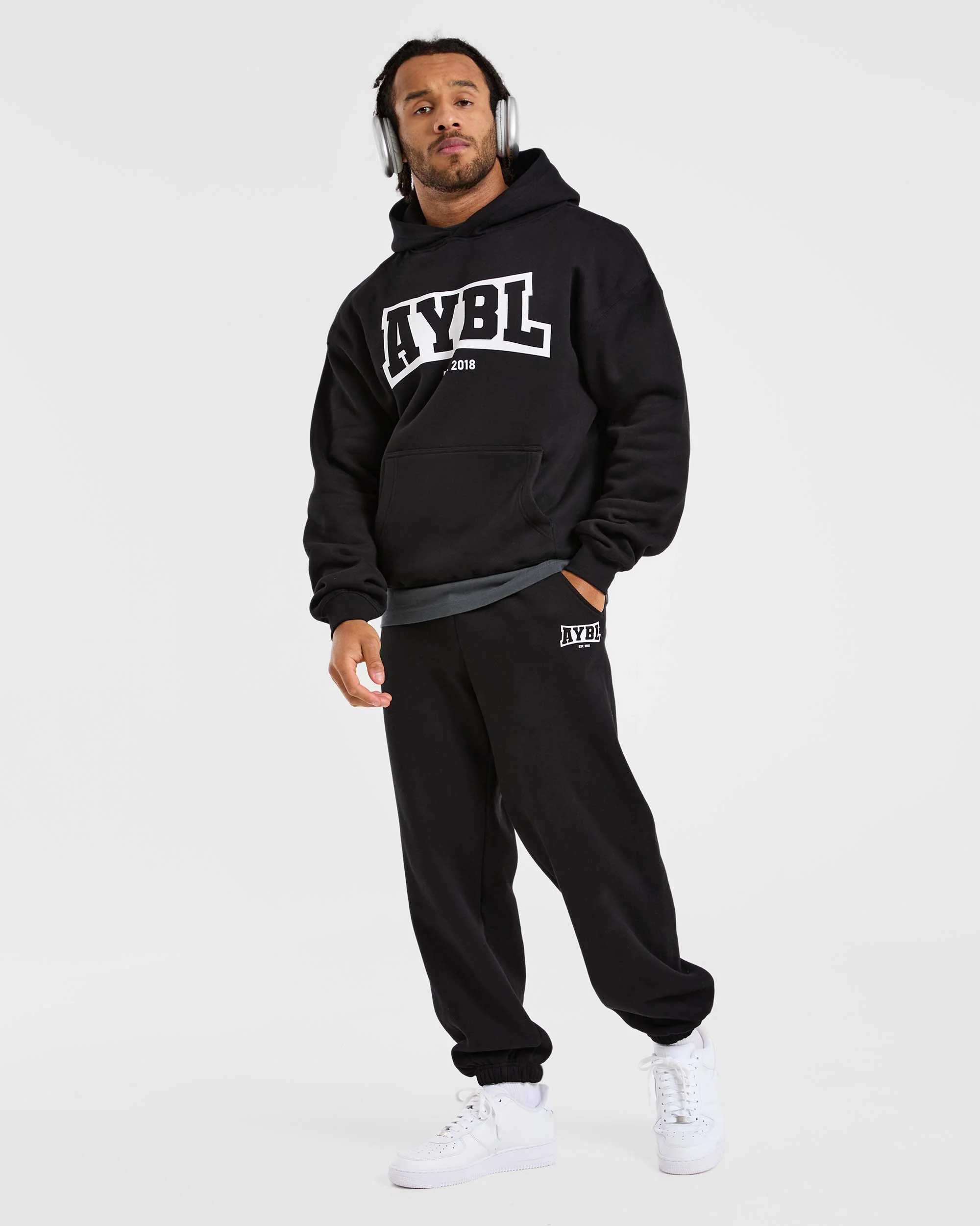 Academy Oversized Hoodie - Zwart - Image 7
