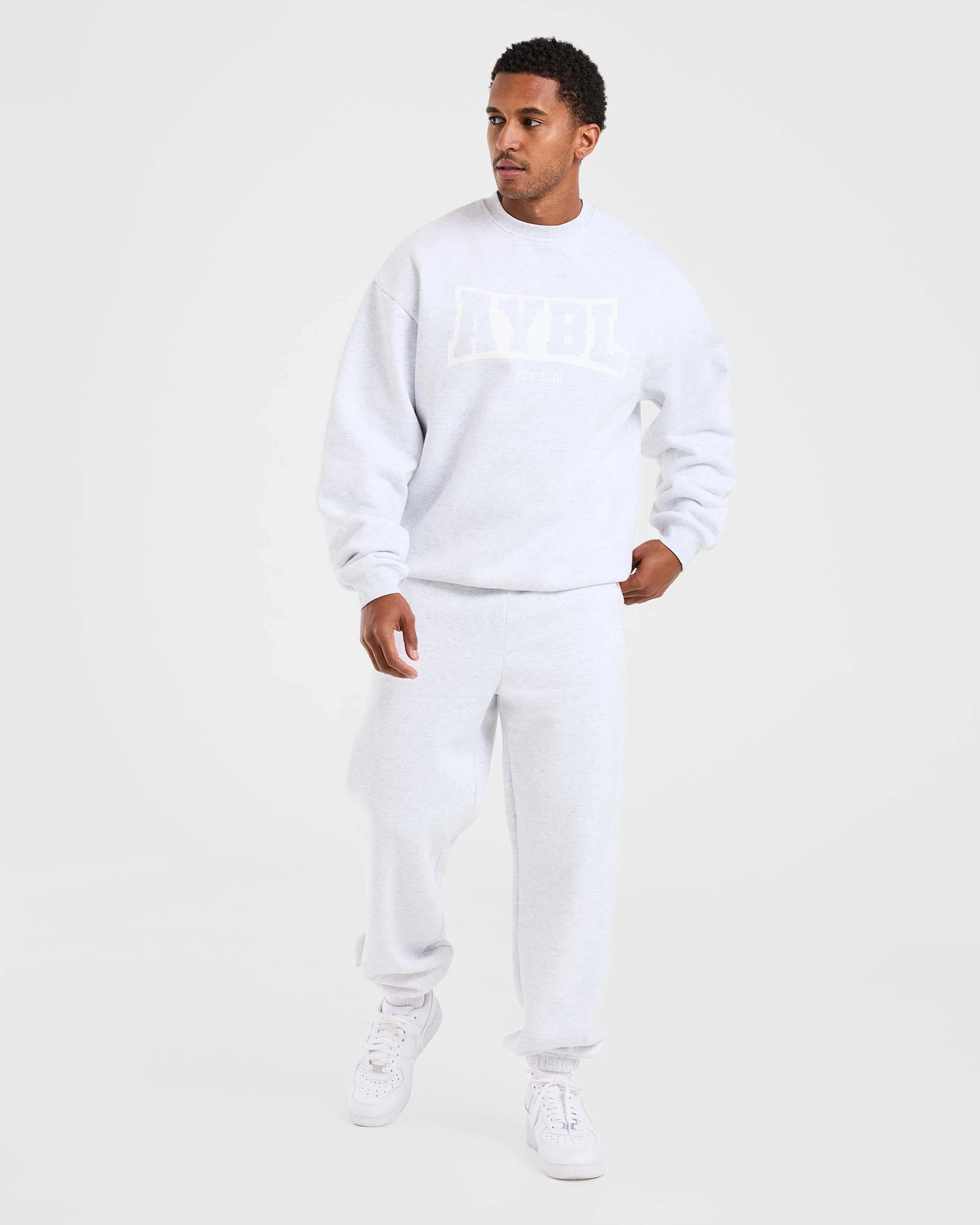 Academy Oversized Joggers - Grijs Marl - Image 3