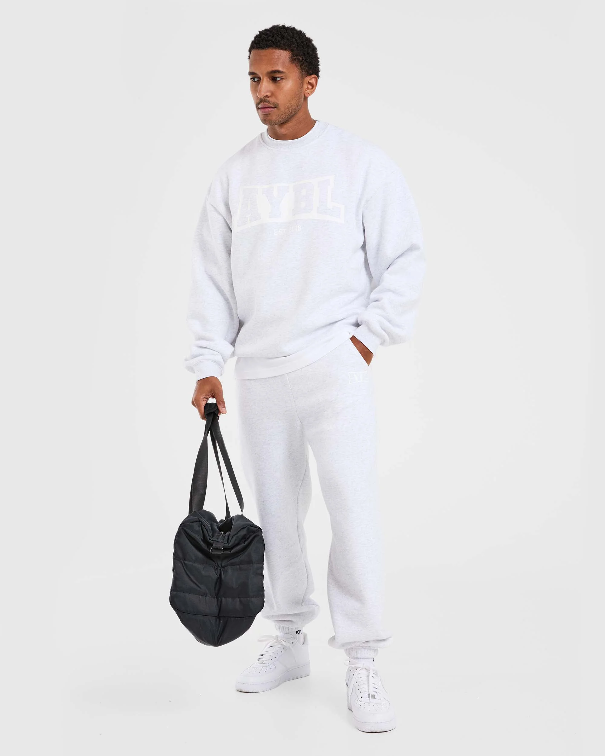 Academy Oversized Joggers - Grijs Marl - Image 8