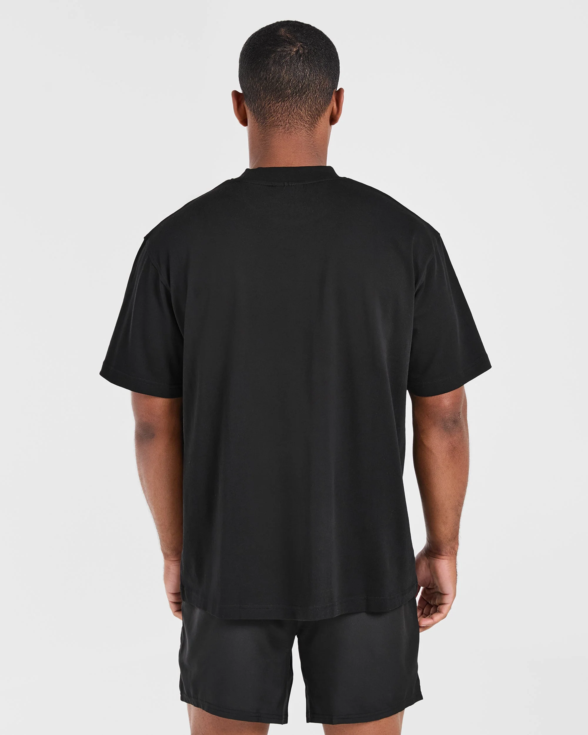 Academy Oversized T Shirt - Zwart - Image 2