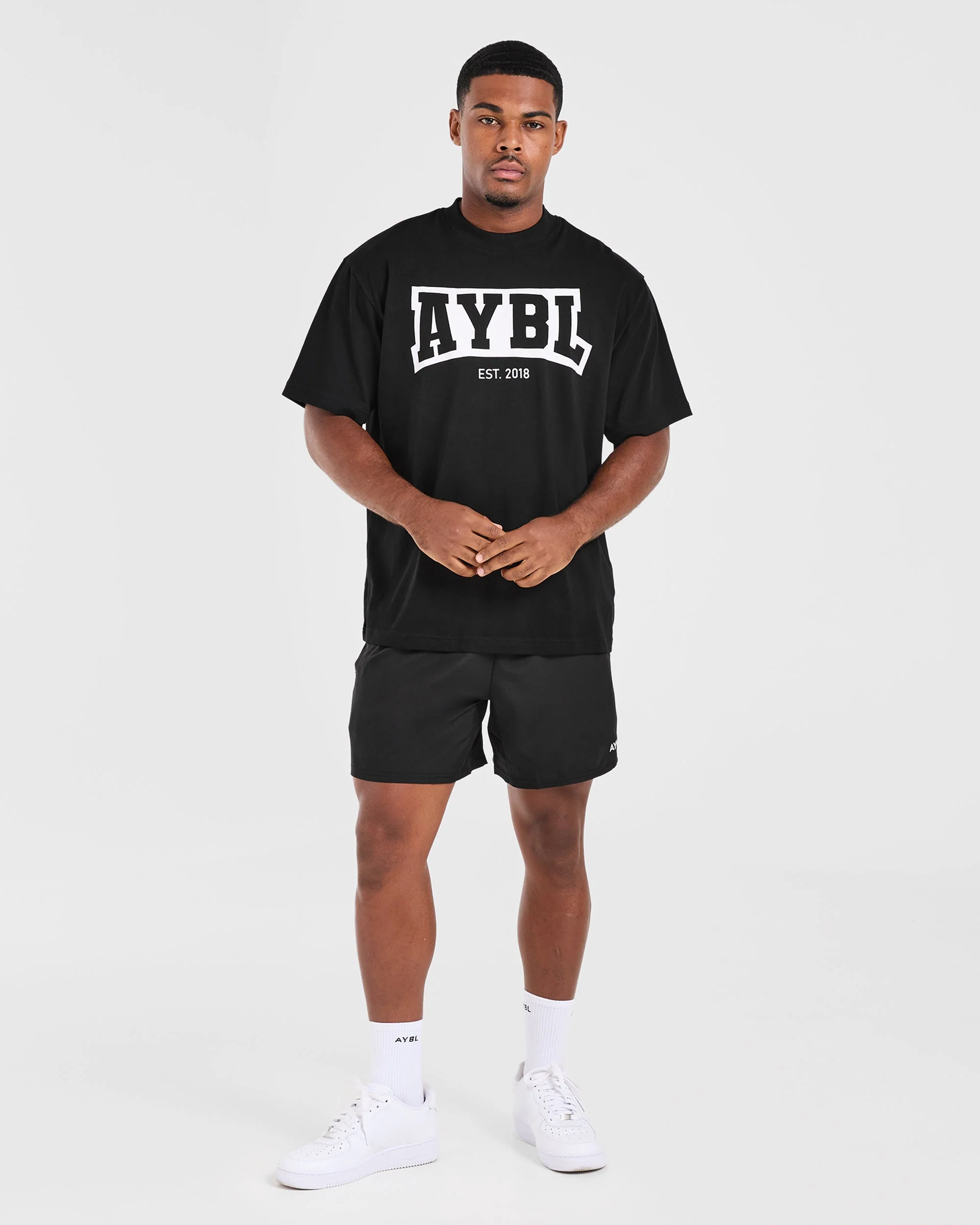 Academy Oversized T Shirt - Zwart - Image 3