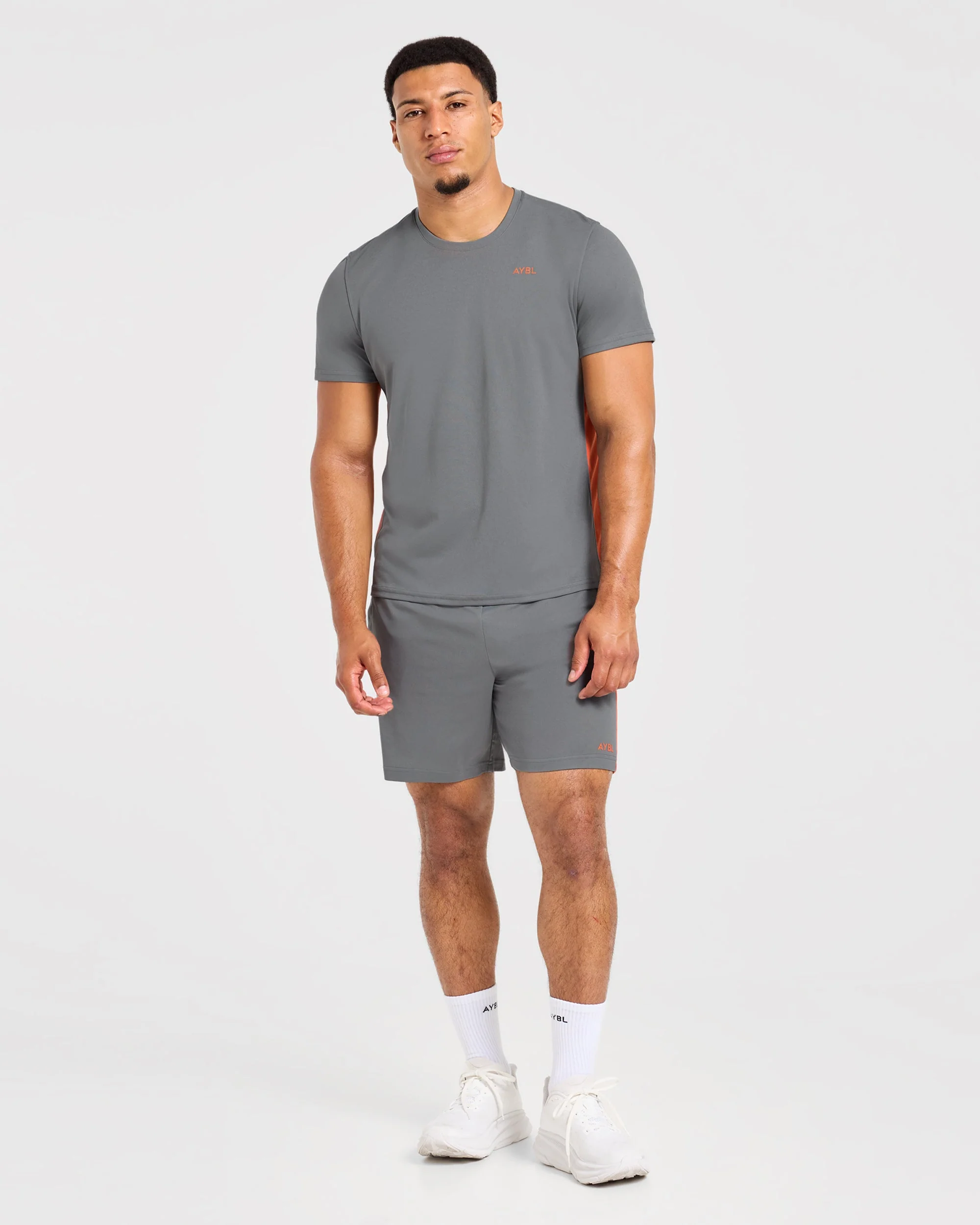 Active Shorts - Charcoal/Oranje - Image 5