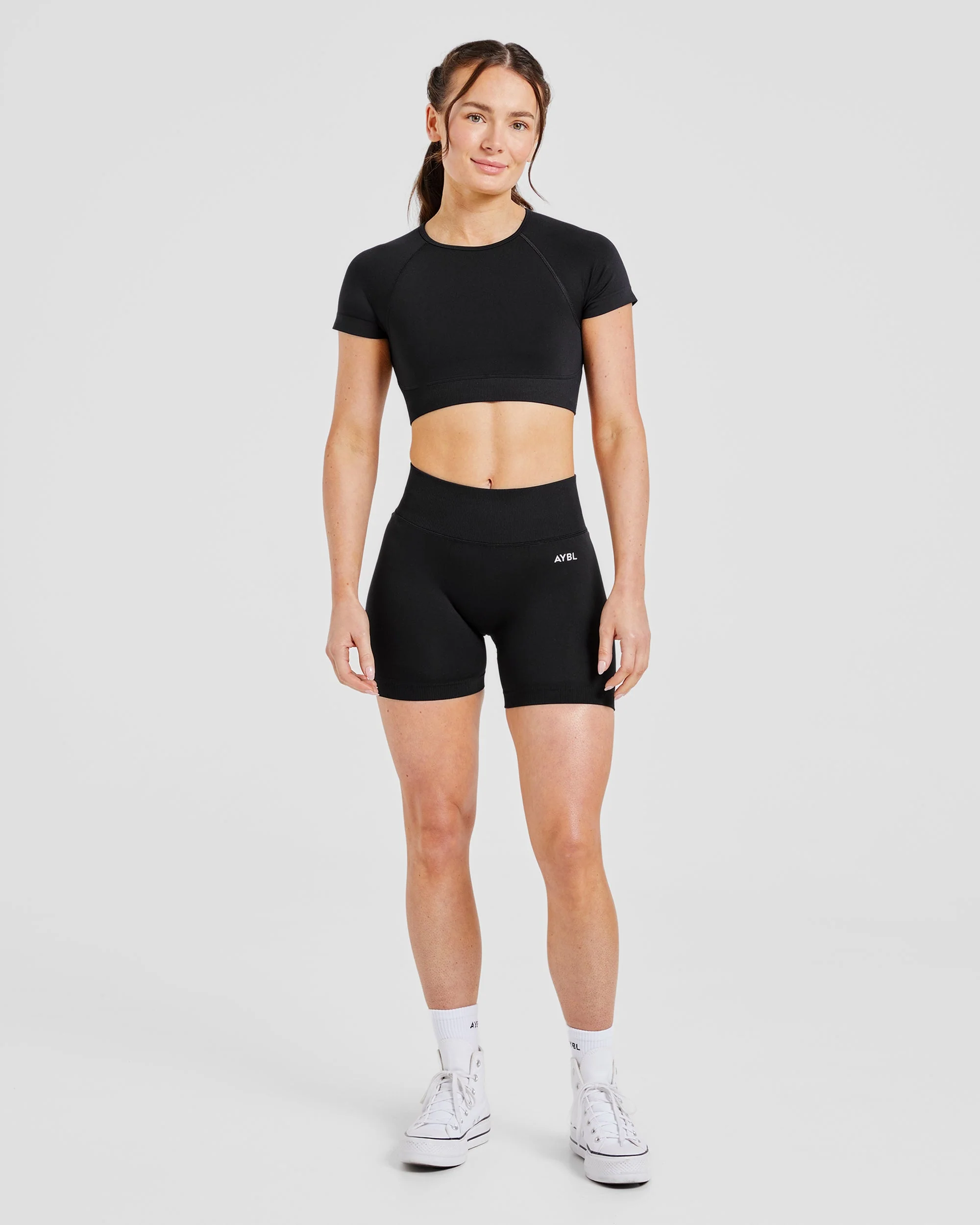 Adapt Seamless Crop Top - Zwart - Image 3