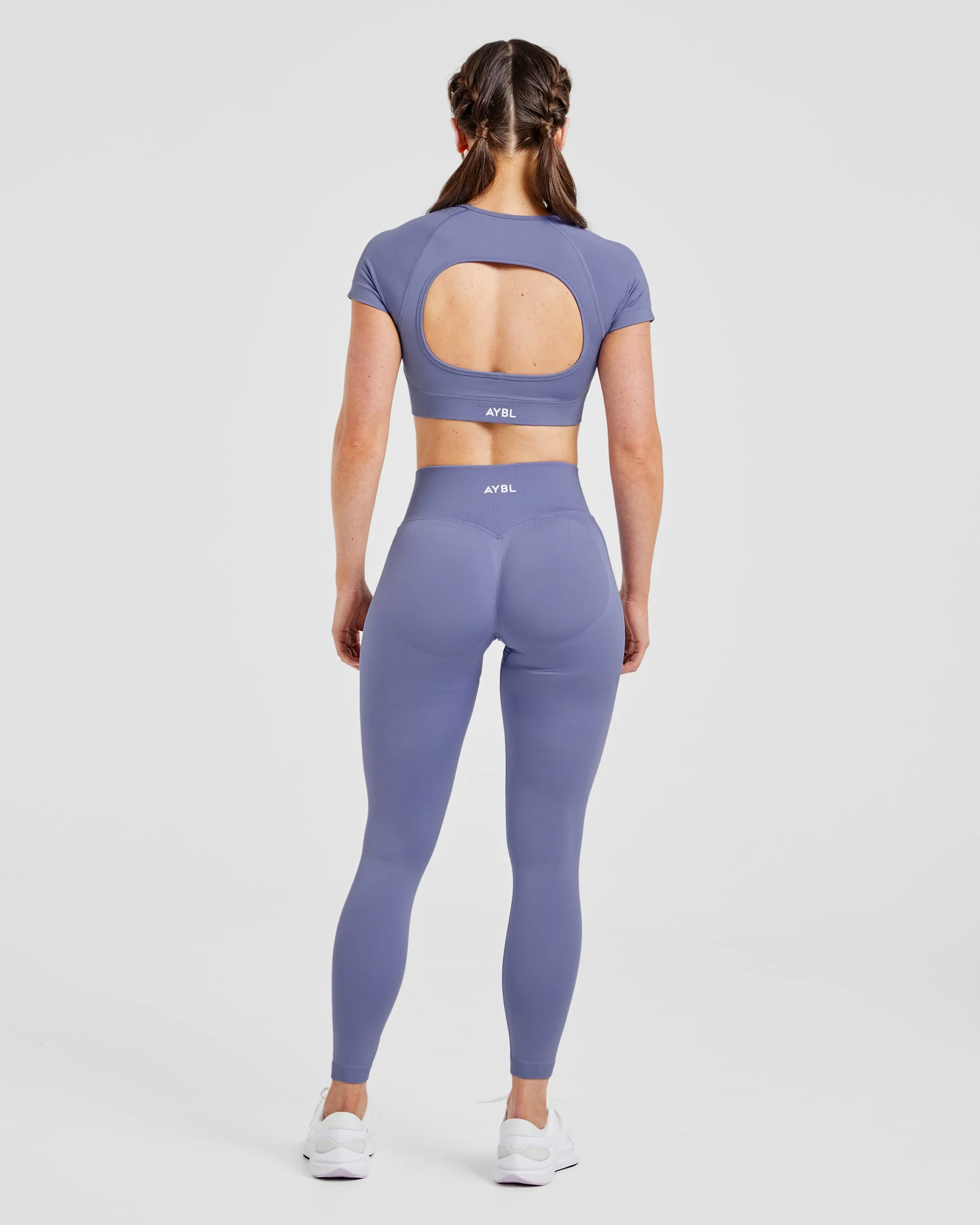 Adapt Seamless Crop Top - Iris Blauw - Image 4