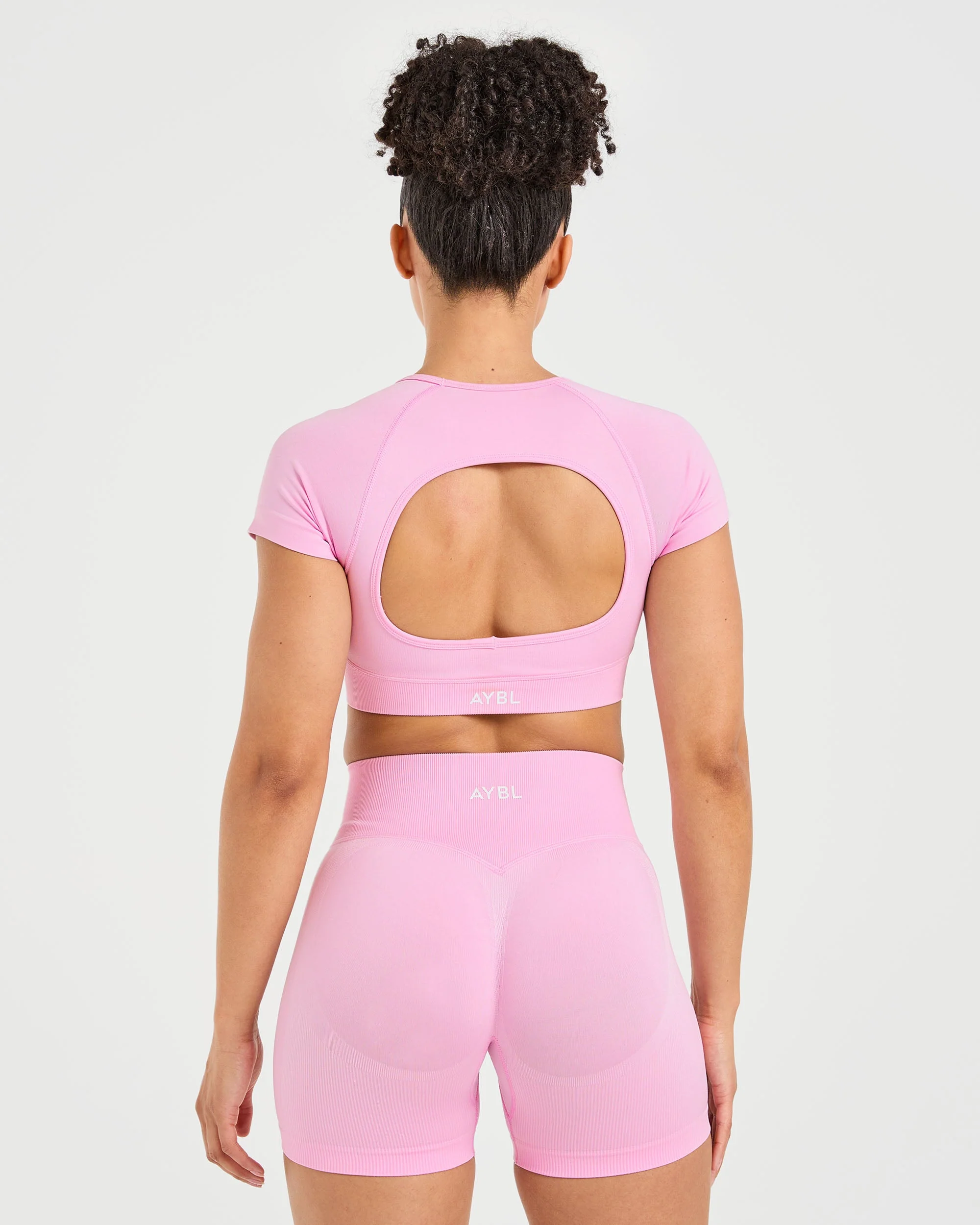 Adapt Seamless Crop Top - Spring Roze - Image 2
