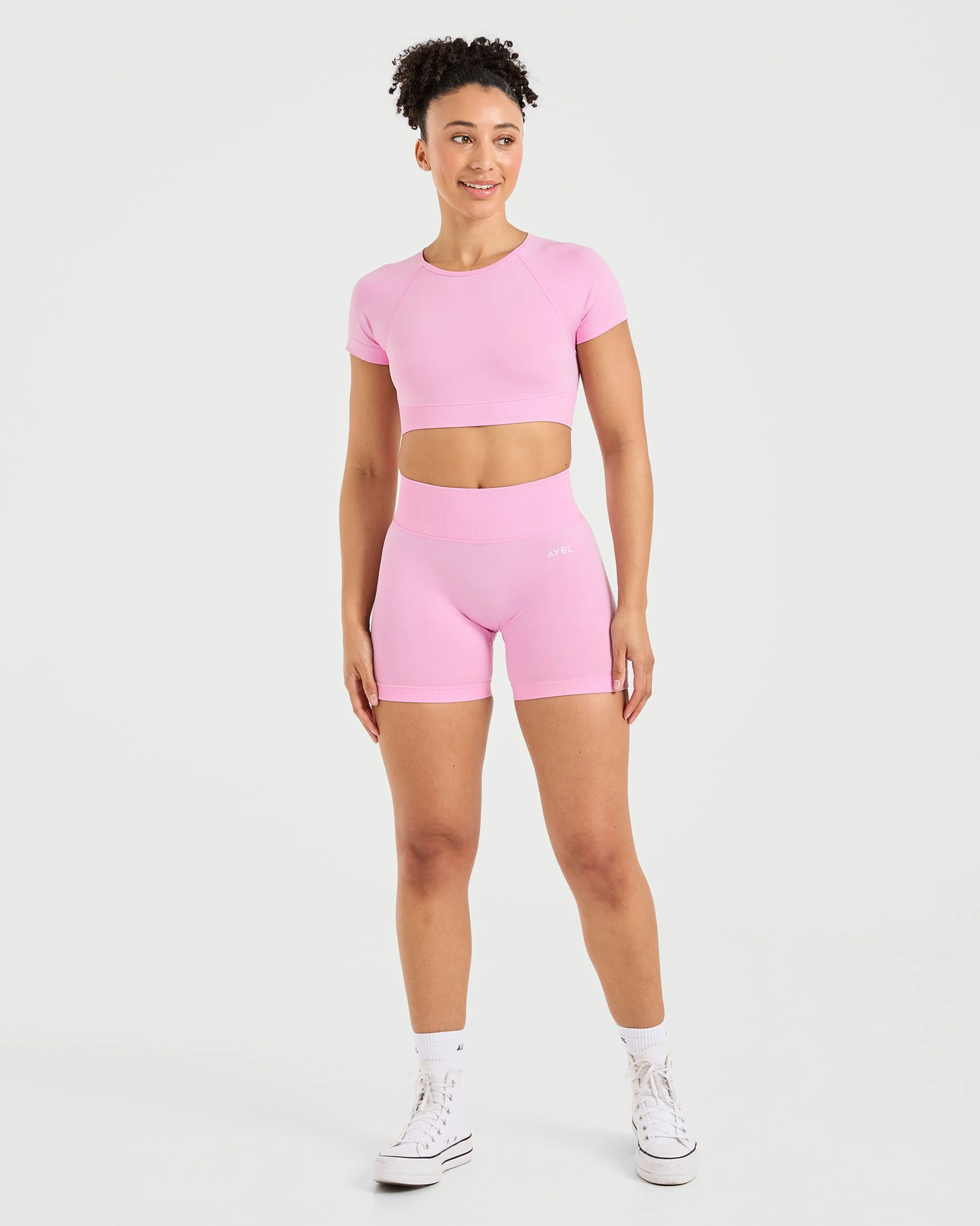 Adapt Seamless Crop Top - Spring Roze - Image 3