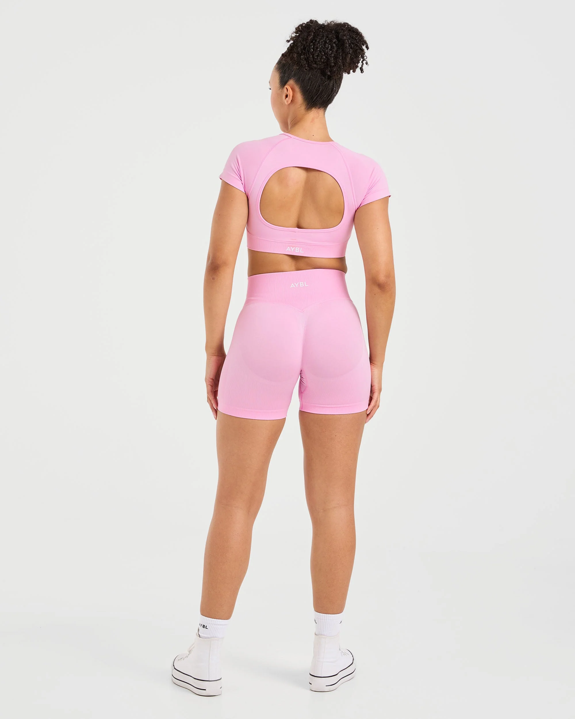 Adapt Seamless Crop Top - Spring Roze - Image 4