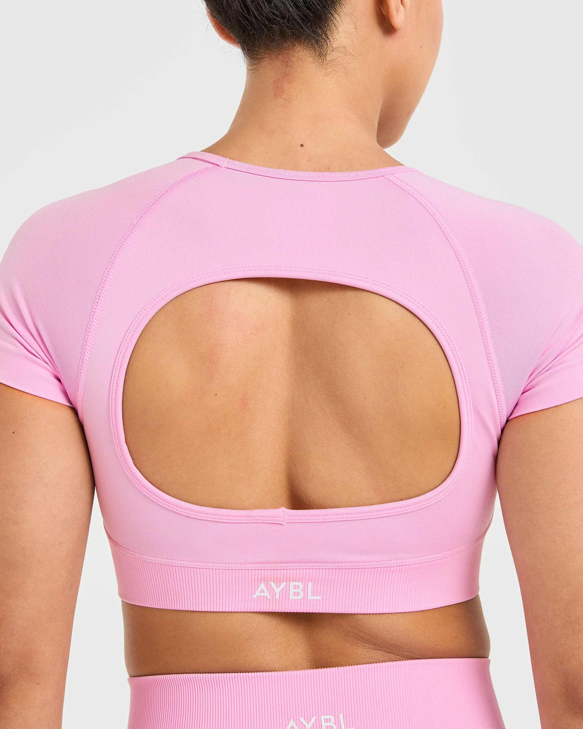 Adapt Seamless Crop Top - Spring Roze - Image 6