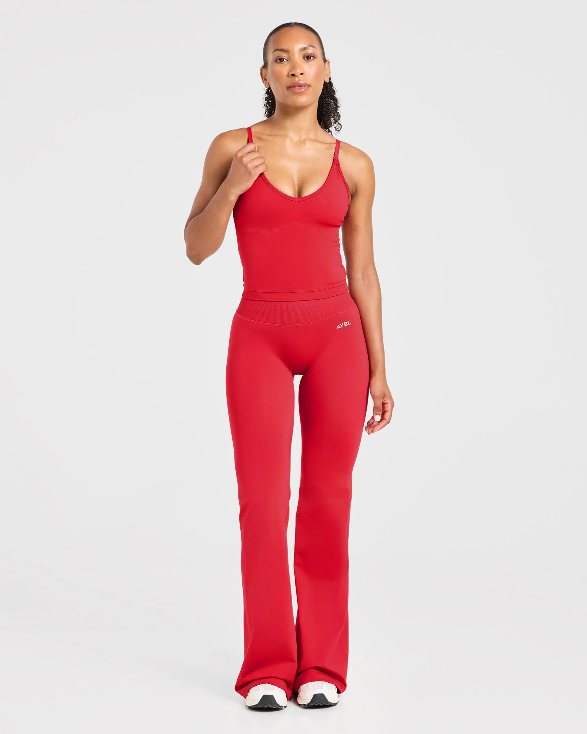 Adapt Seamless Flared Leggings - Salsa Rood - Image 3
