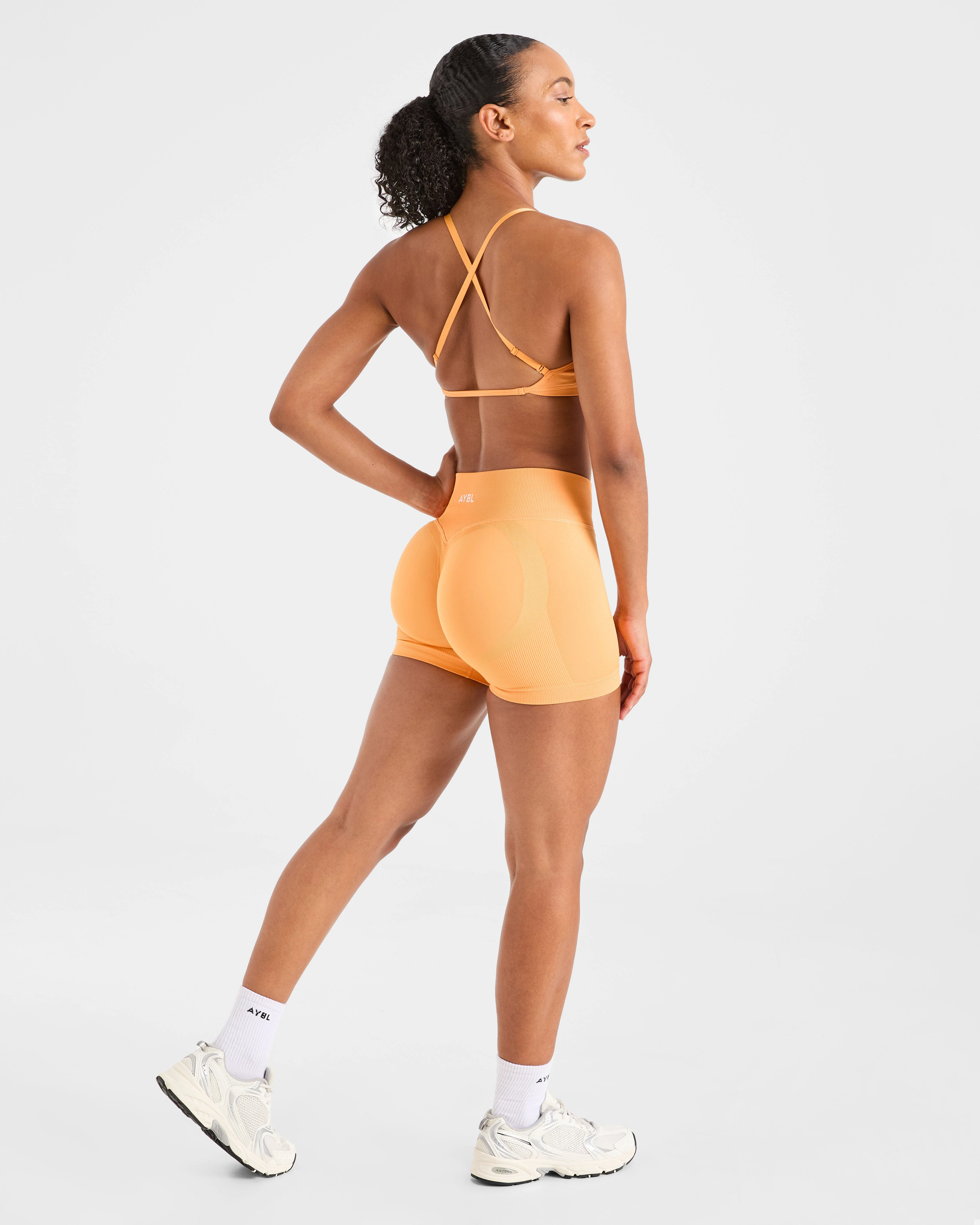 Adapt Seamless Shorts | 4.5" - Bright Oranje - Image 4