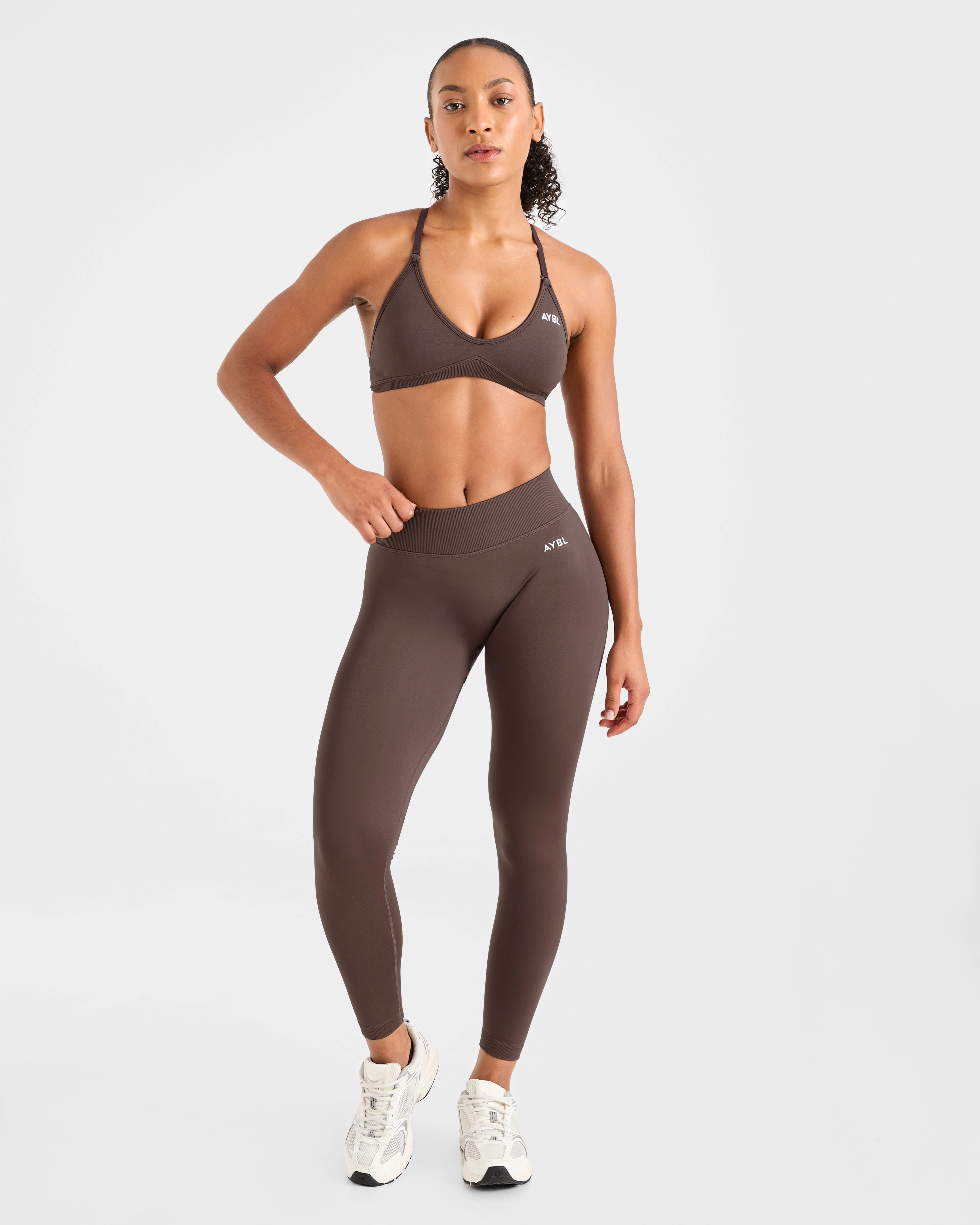 Adapt Seamless Strappy Sports Bra - Bruin - Image 3