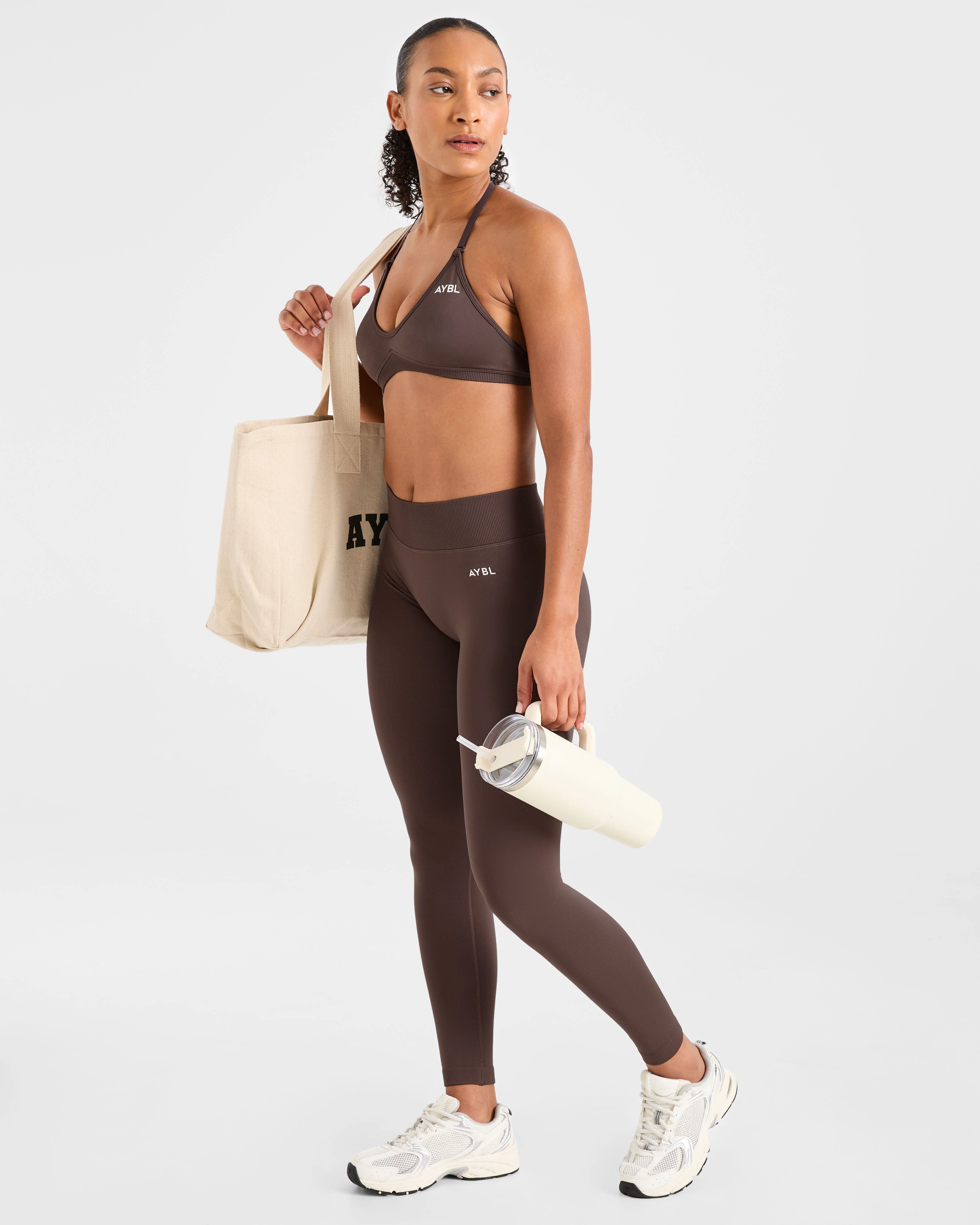 Adapt Seamless Strappy Sports Bra - Bruin - Image 7