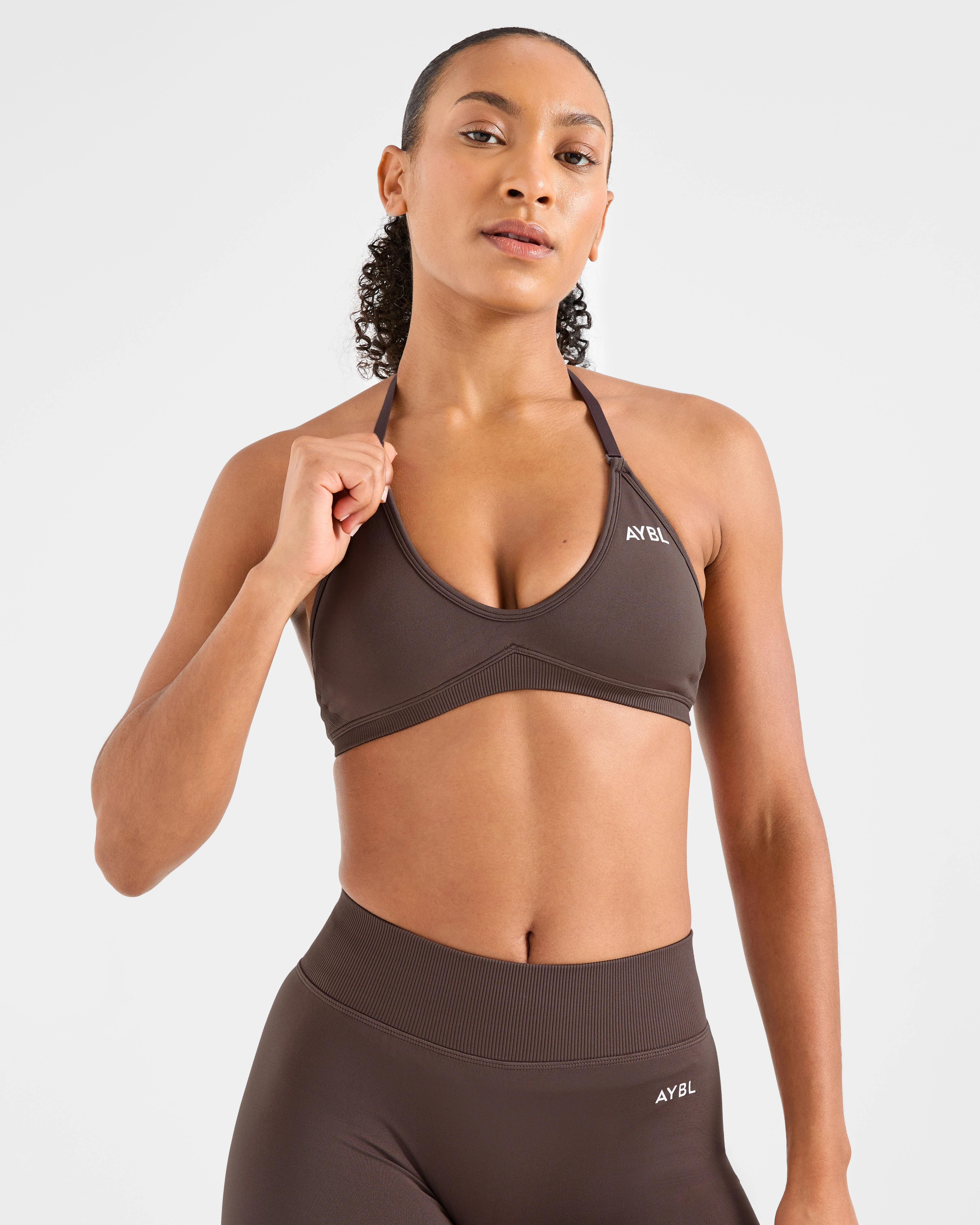 Adapt Seamless Strappy Sports Bra - Bruin - Image 8