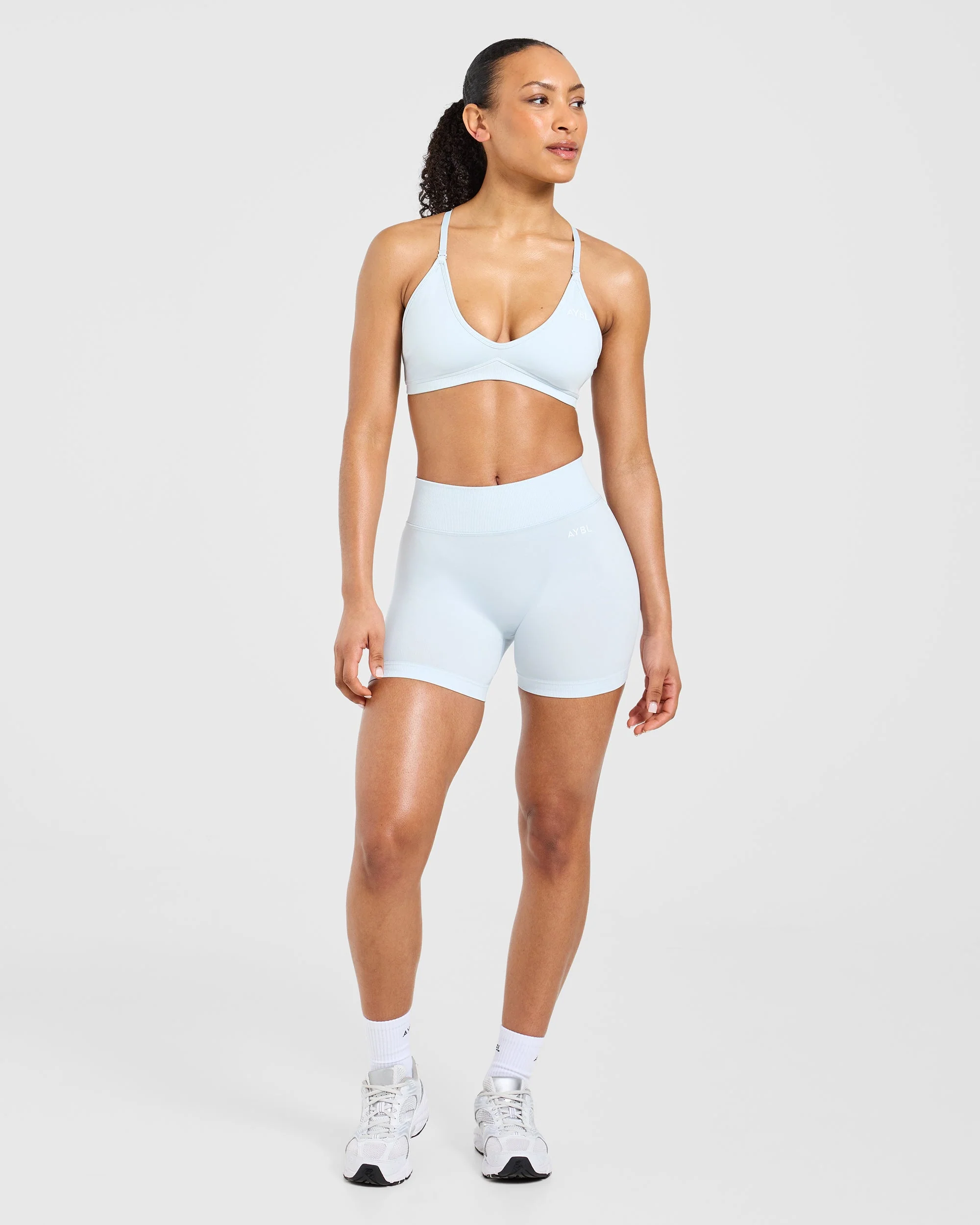 Adapt Seamless Strappy Sports Bra - Iced Blauw - Image 3
