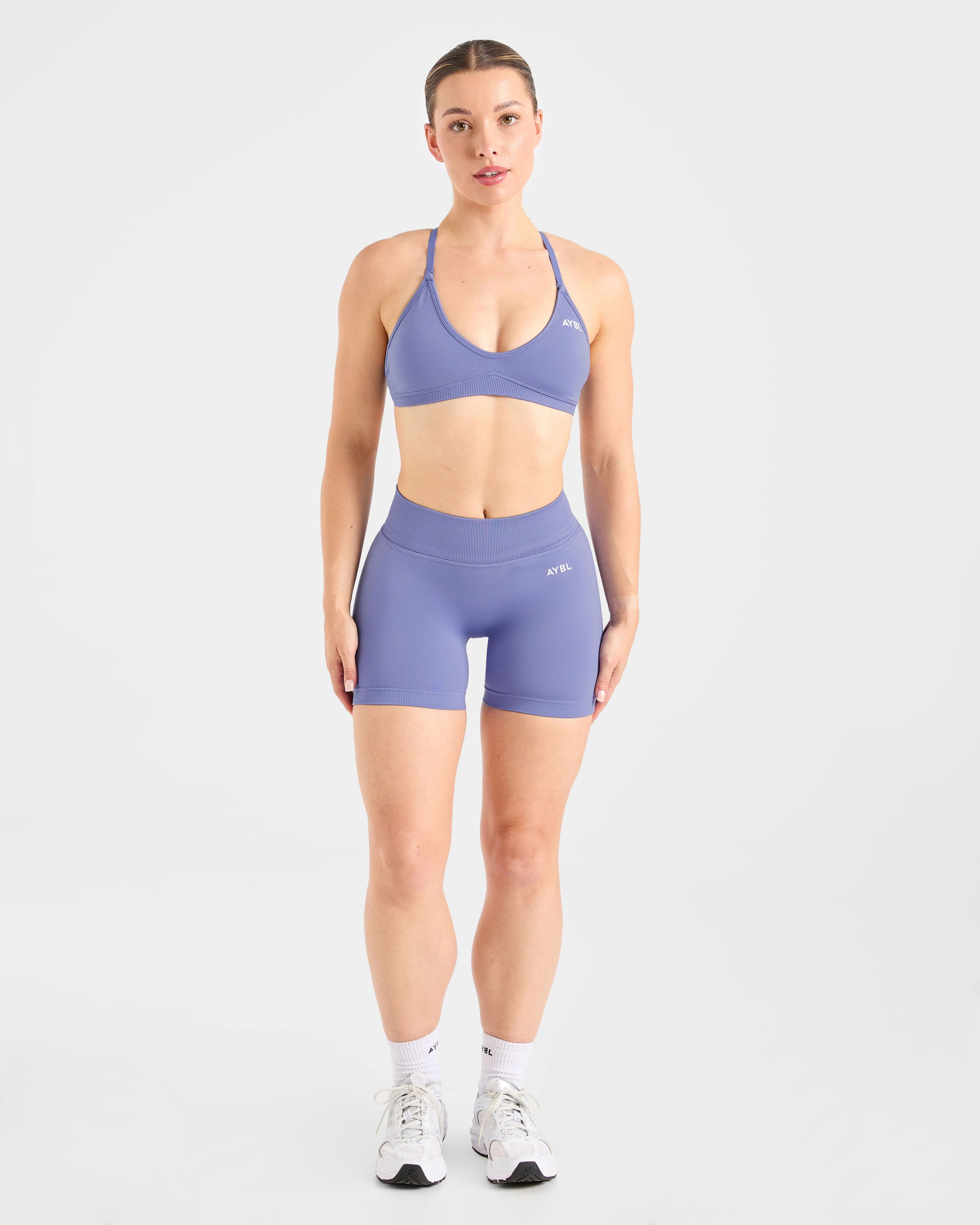 Adapt Seamless Strappy Sports Bra - Iris Blauw - Image 3