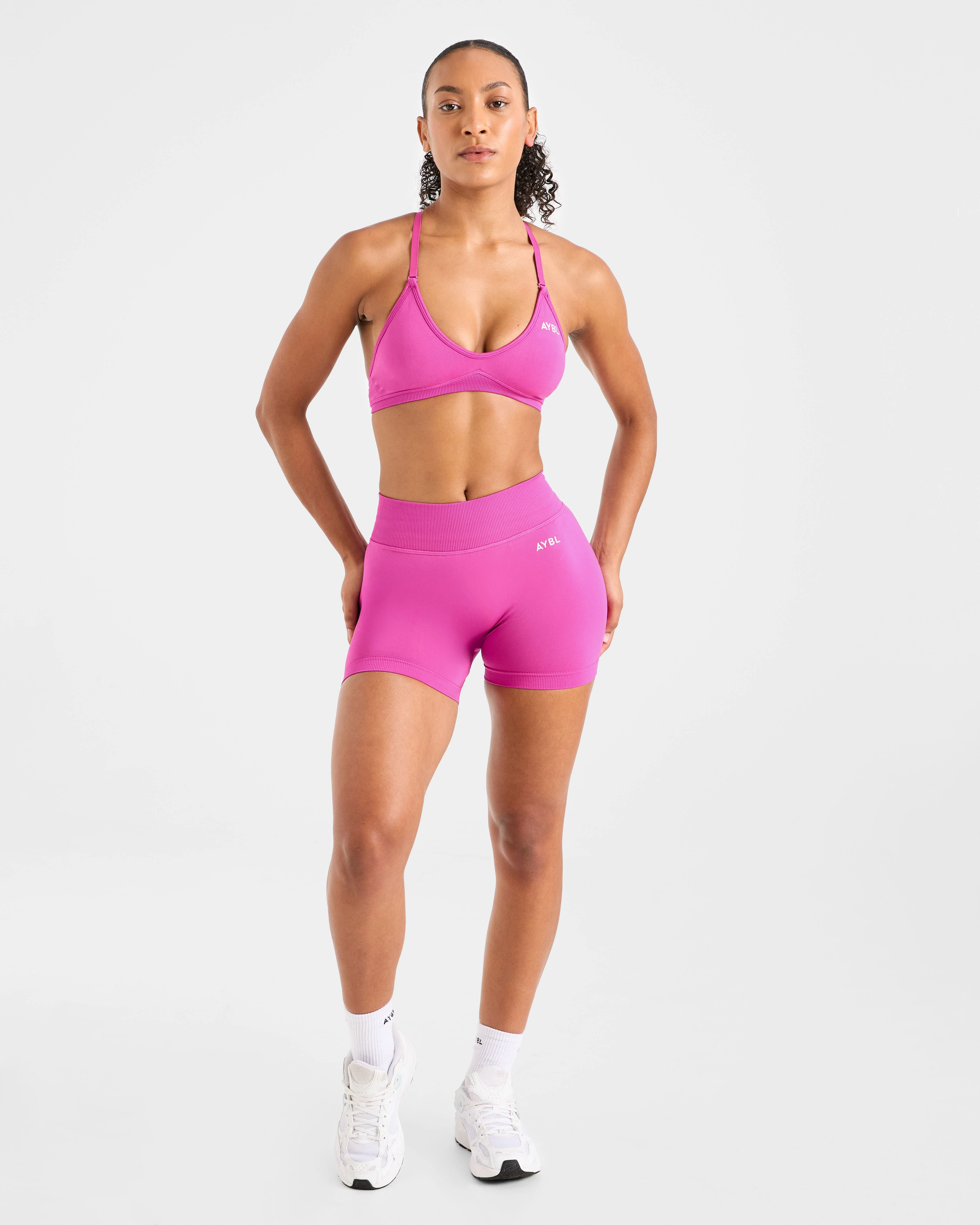 Adapt Seamless Strappy Sports Bra - Roze - Image 3