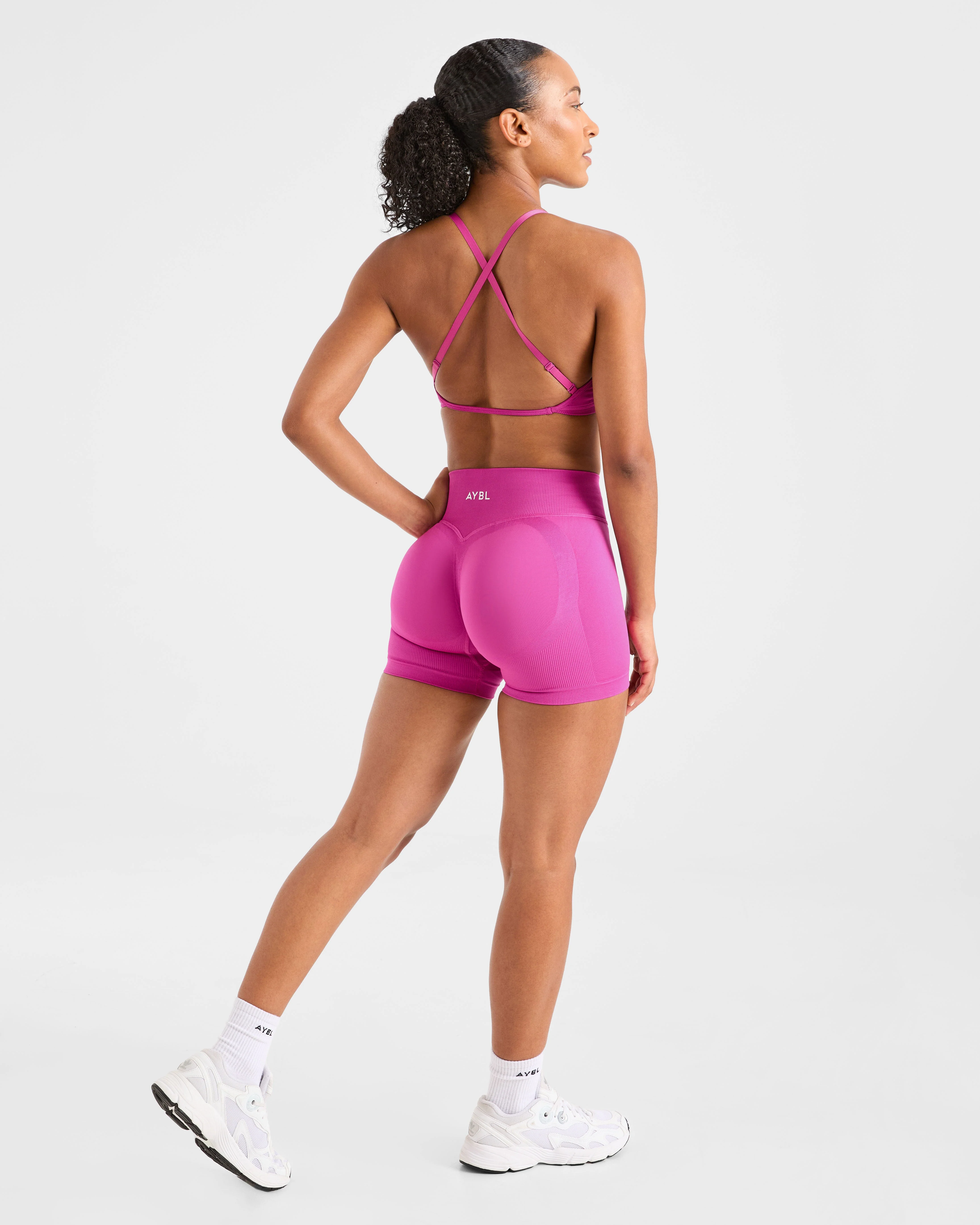 Adapt Seamless Strappy Sports Bra - Roze - Image 4