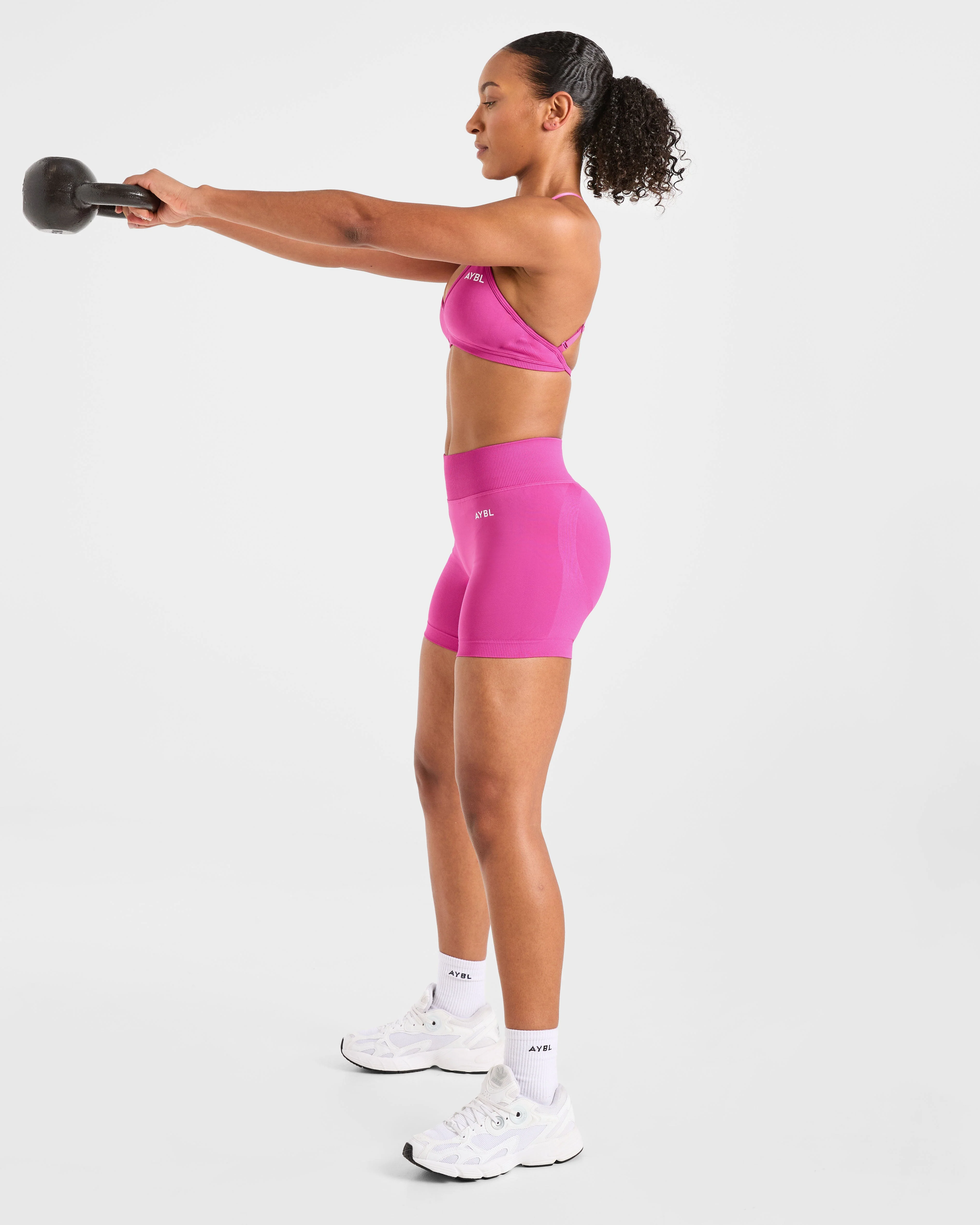 Adapt Seamless Strappy Sports Bra - Roze - Image 7