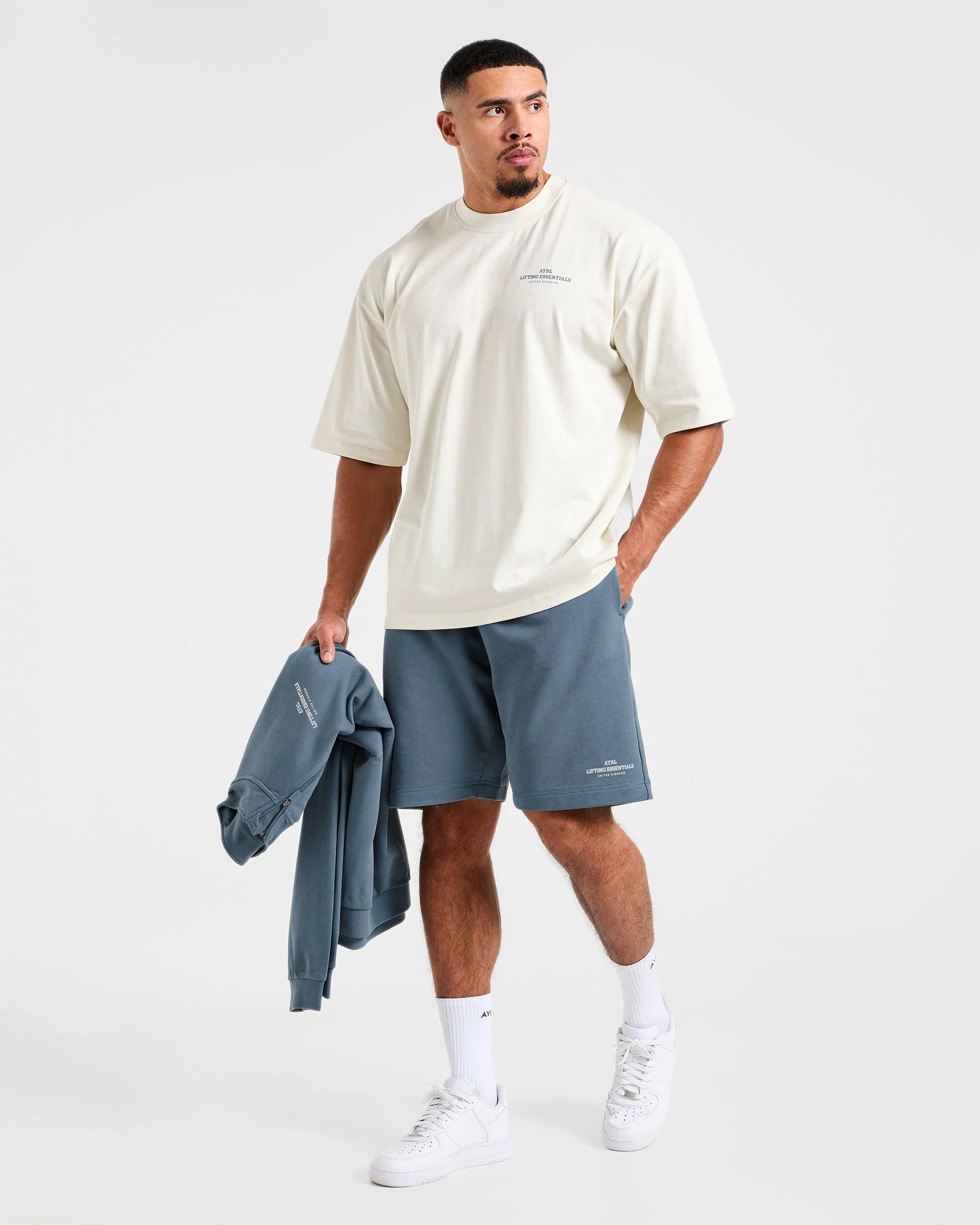 Apex Lifting Essentials Oversized T Shirt - Wit - Image 8
