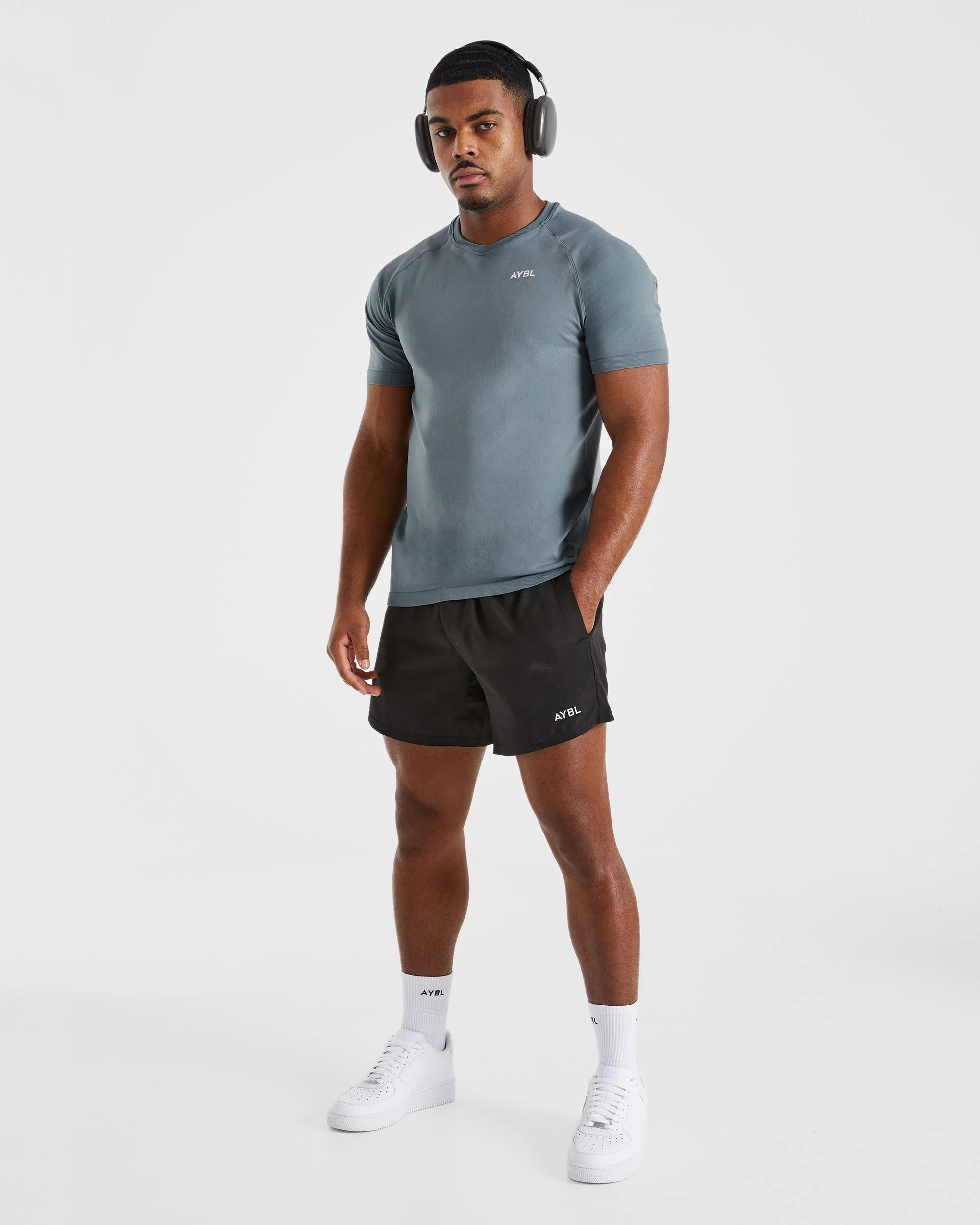 Ascend Seamless T Shirt - Slate Blauw - Image 8