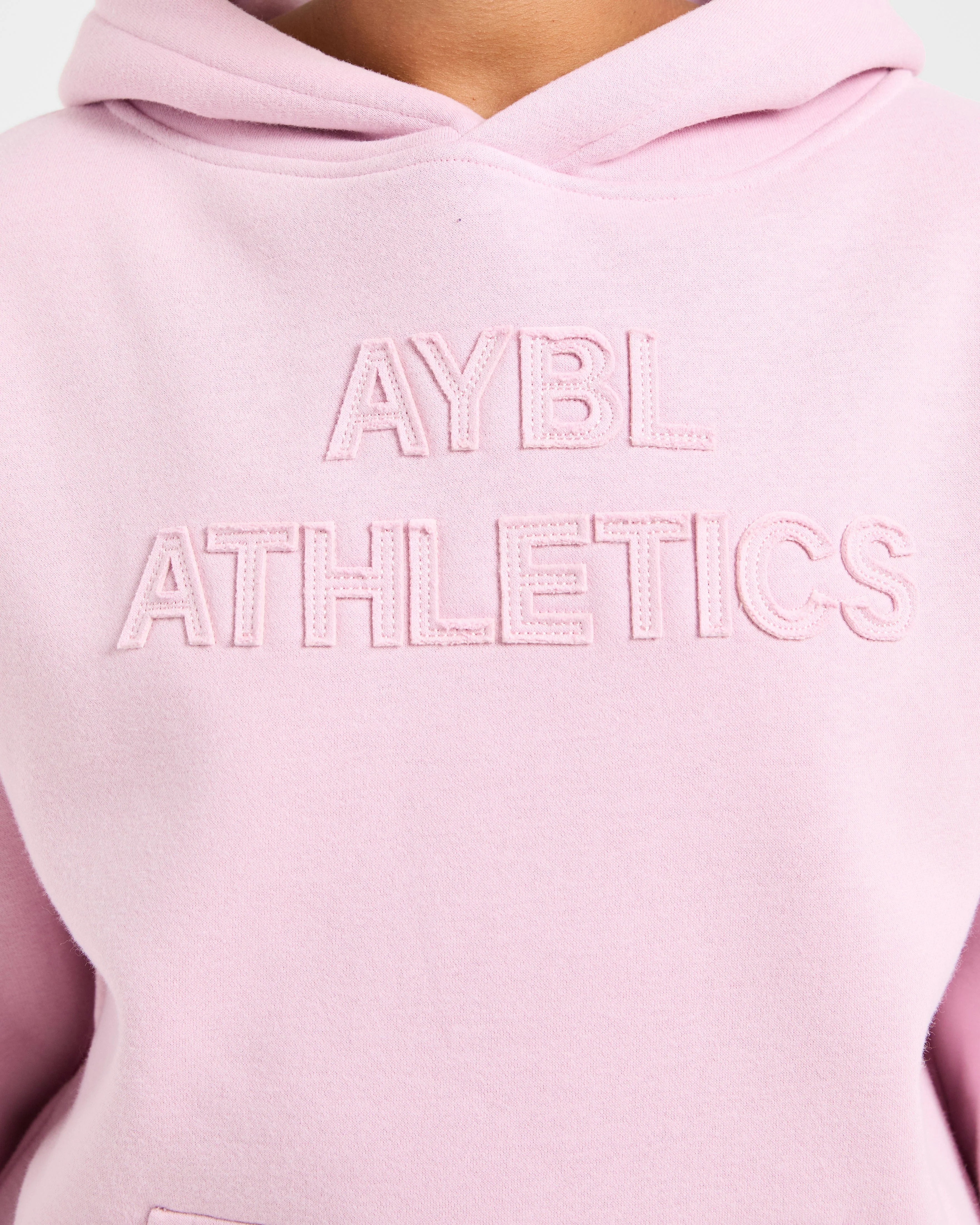 Athletics Applique Oversized Hoodie - Sugar Roze - Image 5
