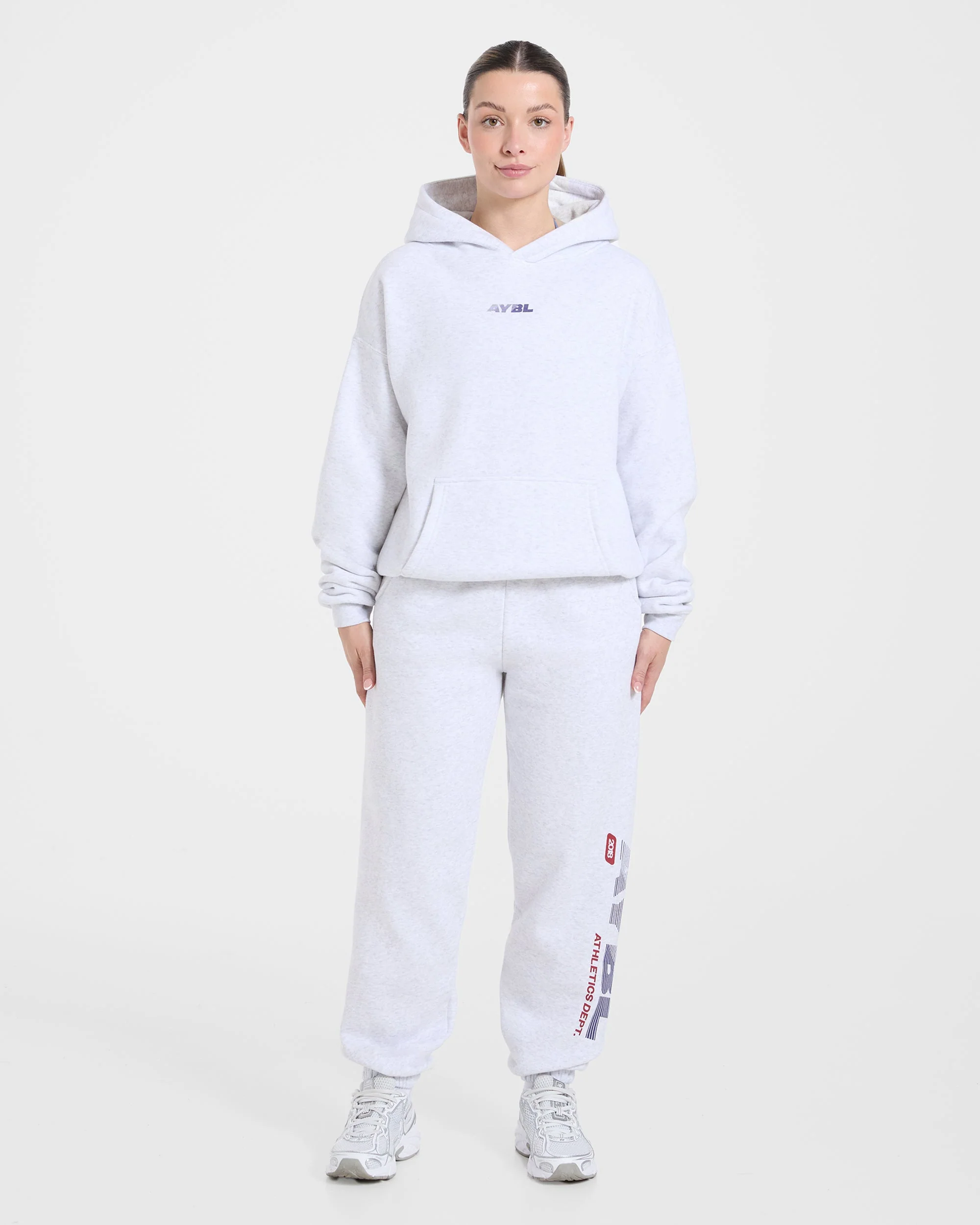 Athletics Dept Oversized Hoodie - Grijs Marl - Image 3