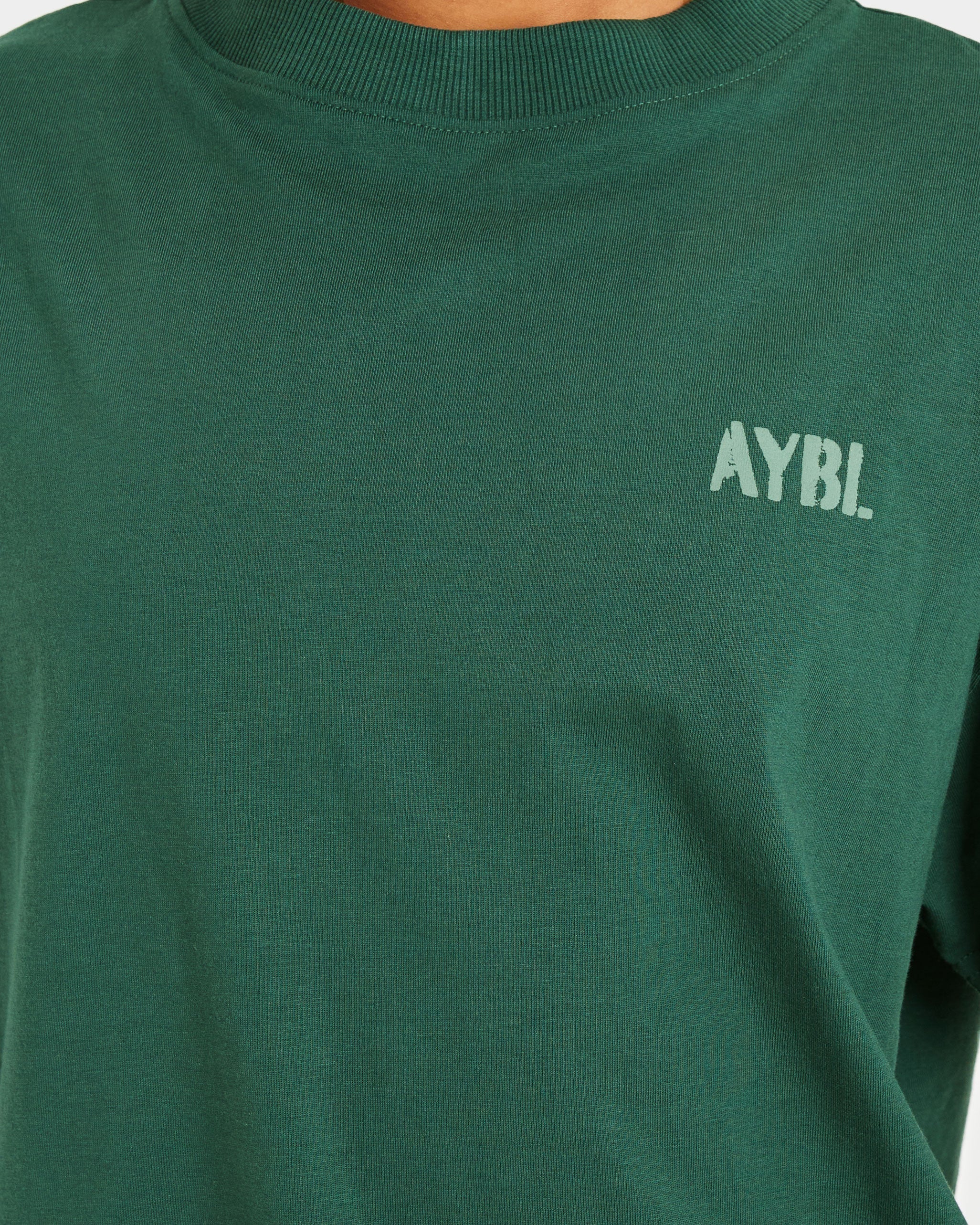 Athletics Strength Club Oversized T Shirt - Forest Groen - Image 5
