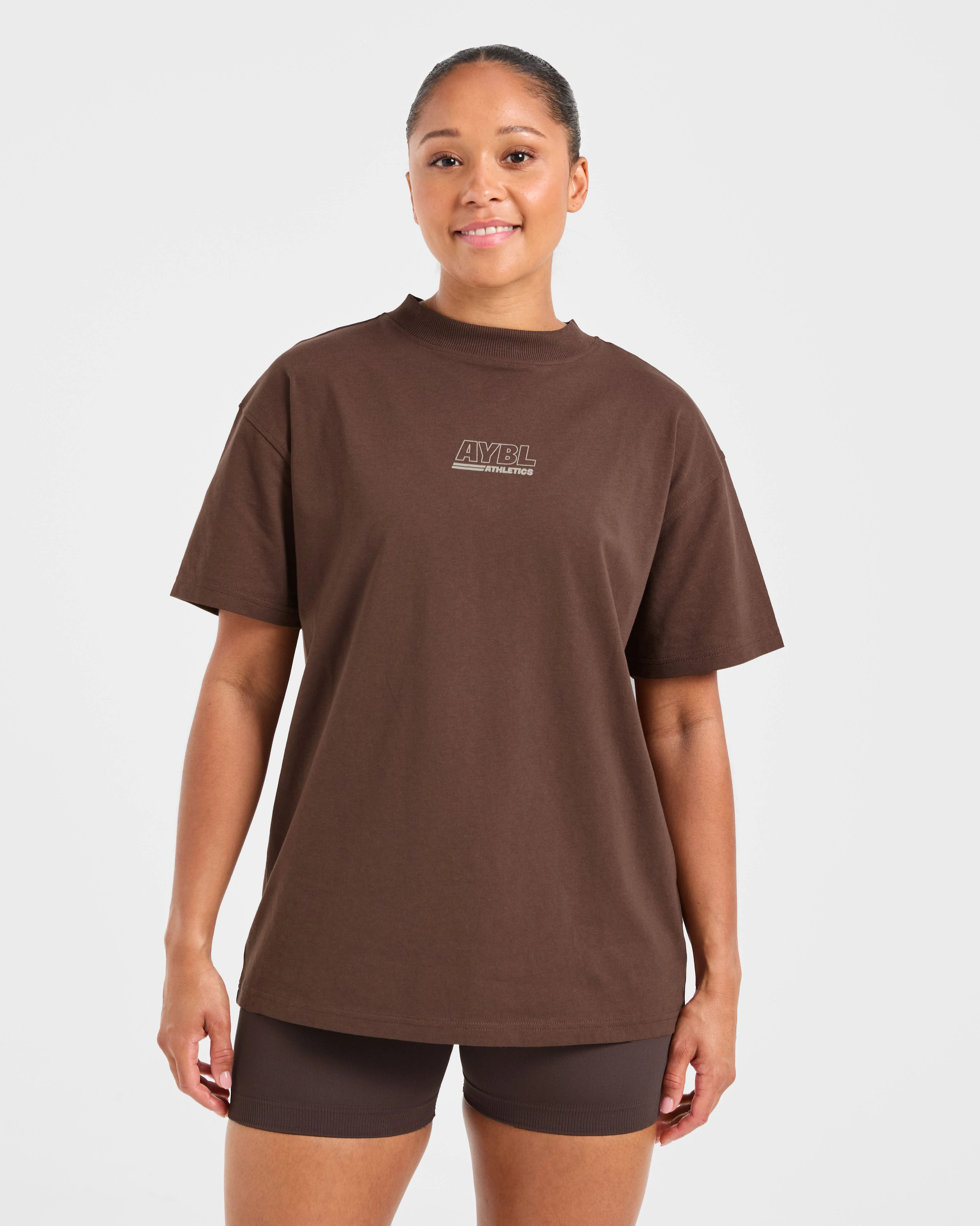 Athletics Track Oversized T Shirt - Bruin/Zand - Image 2