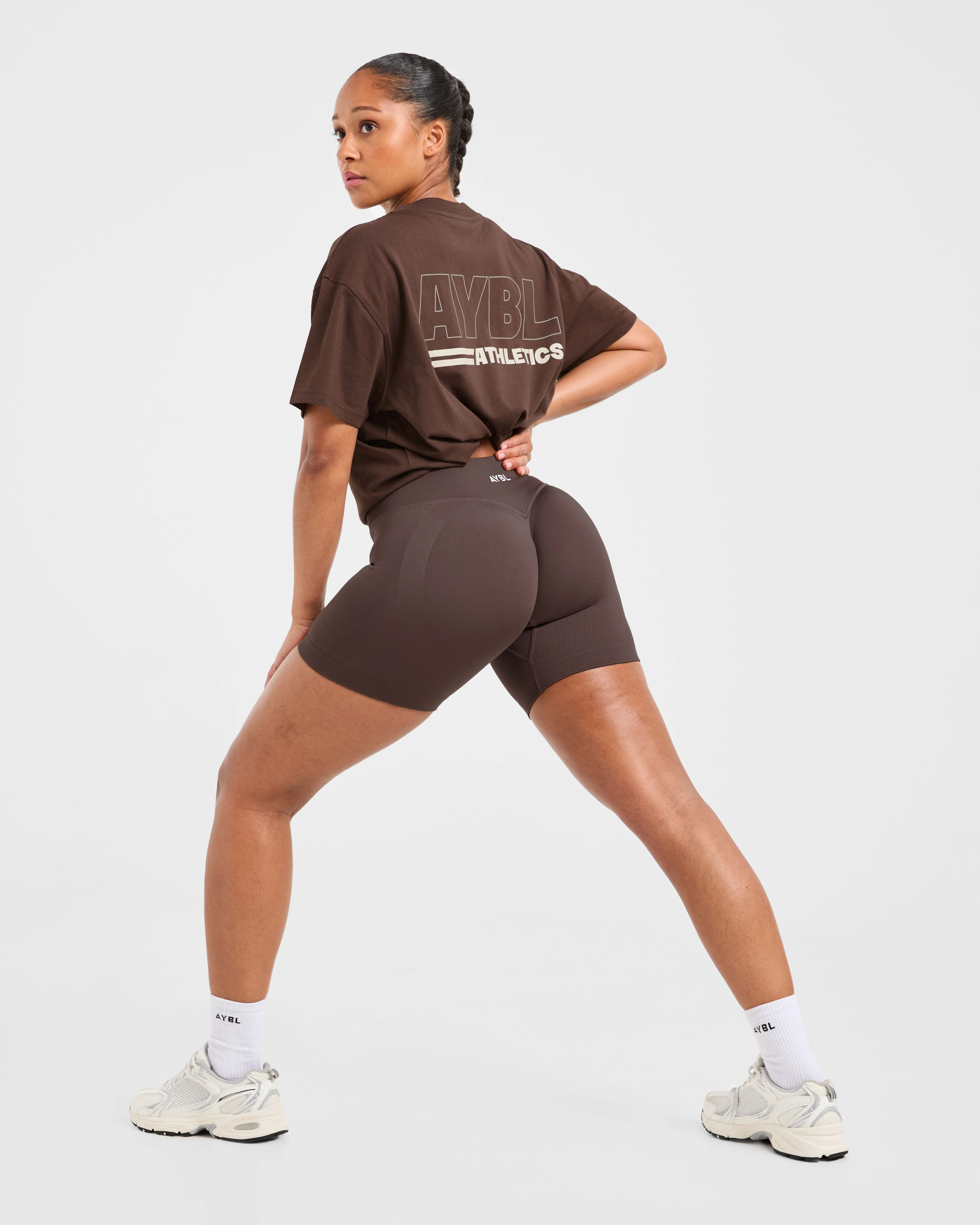 Athletics Track Oversized T Shirt - Bruin/Zand - Image 7