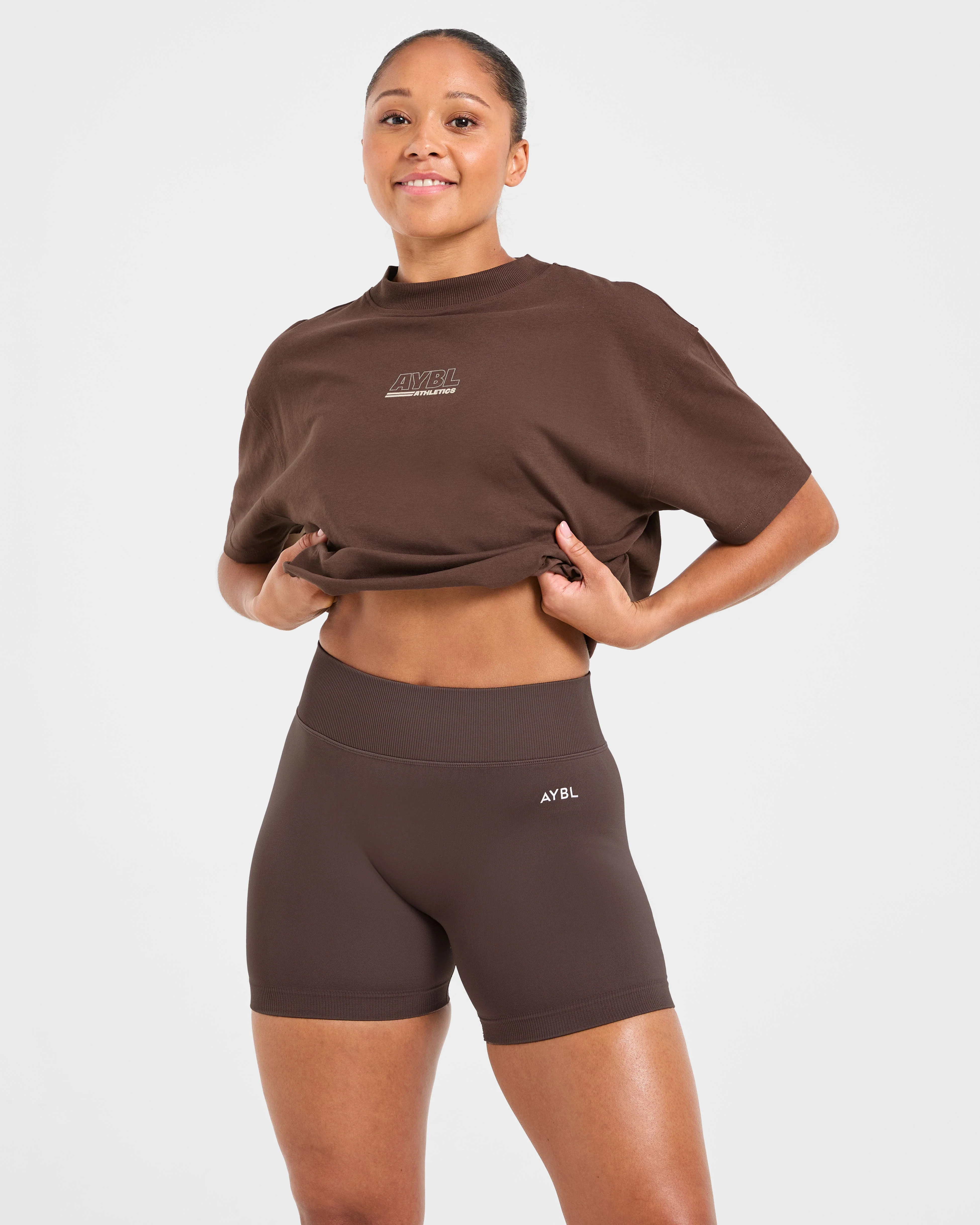 Athletics Track Oversized T Shirt - Bruin/Zand - Image 8