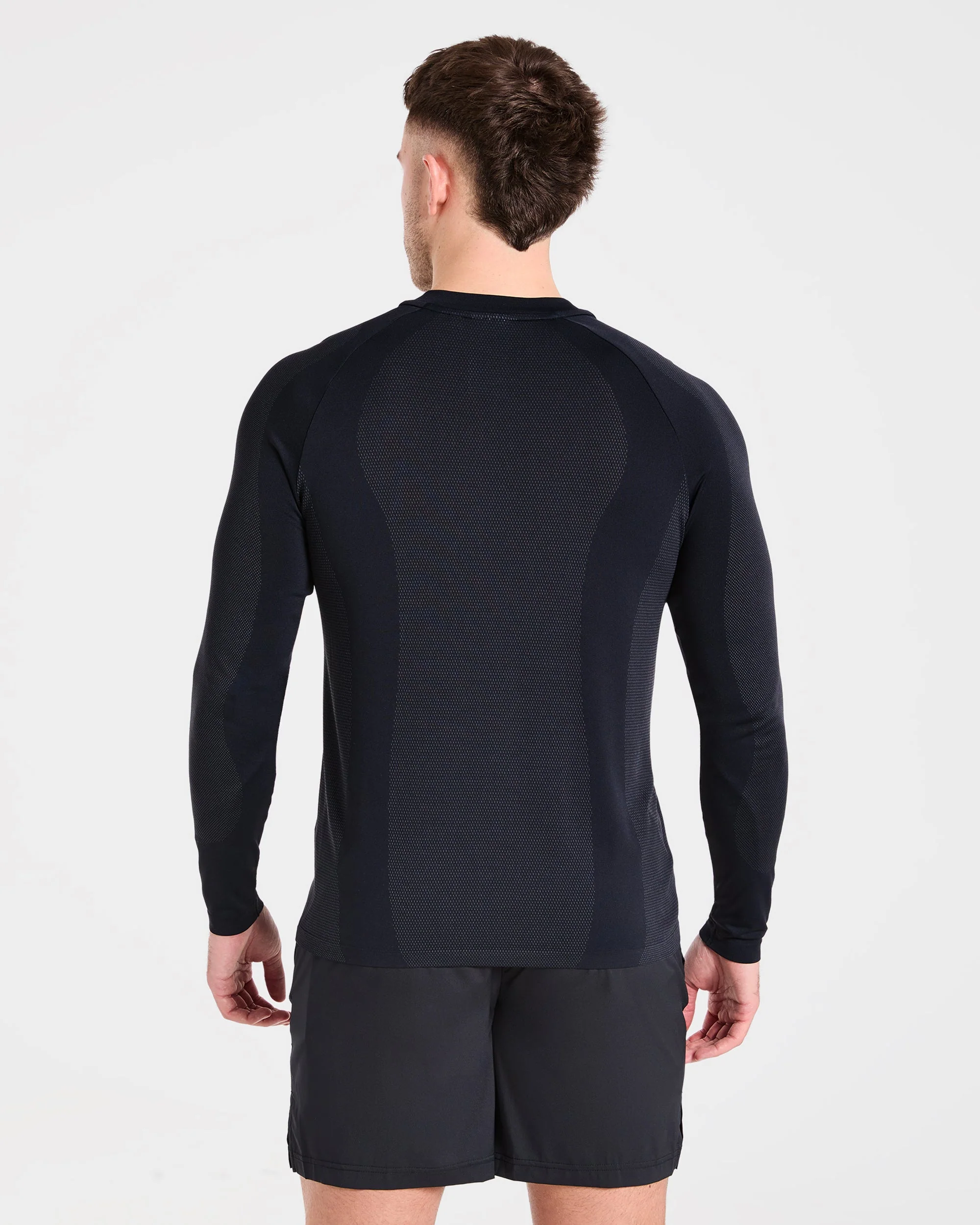 Attain Seamless Long Sleeve T Shirt - Zwart - Image 2