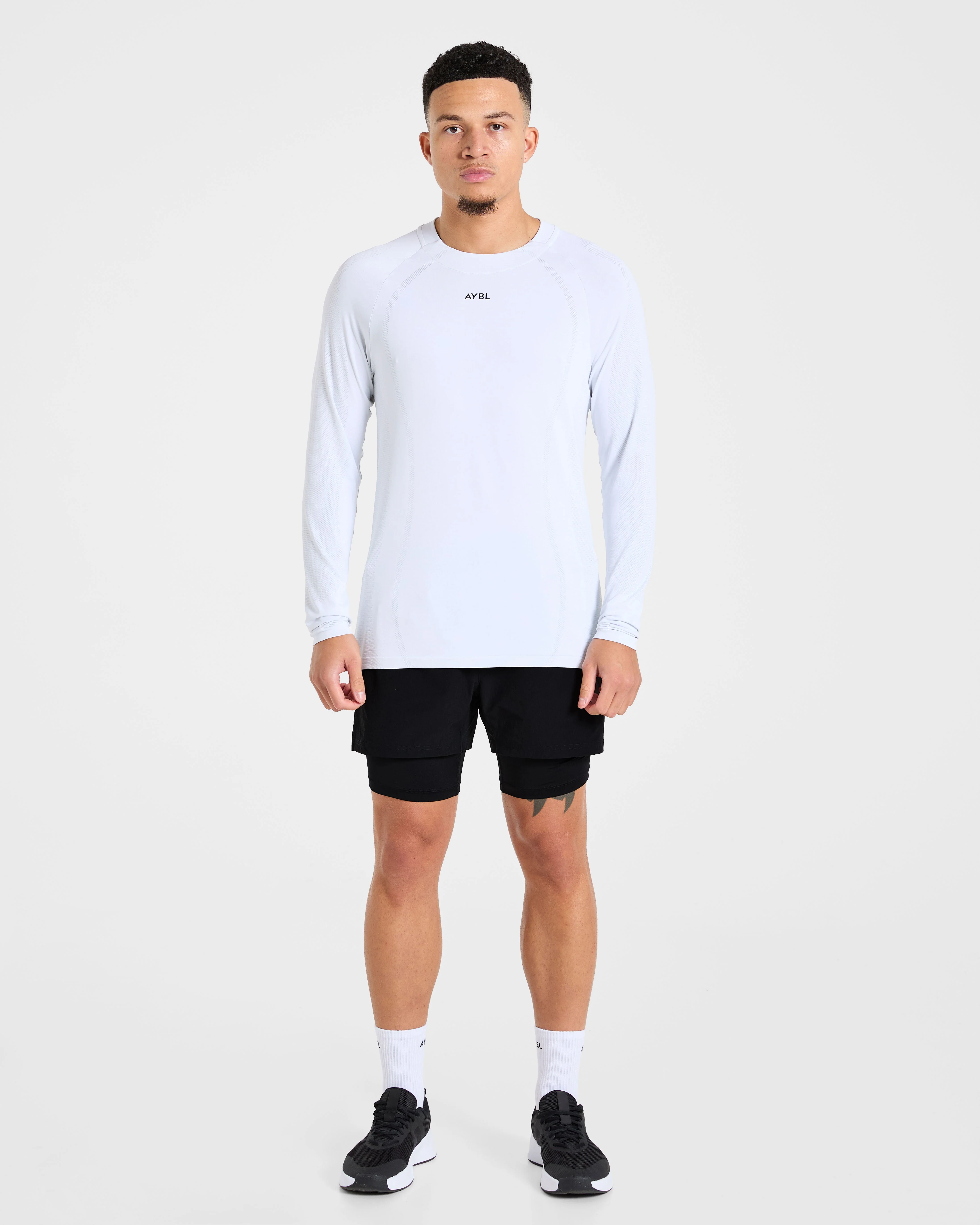 Attain Seamless Long Sleeve T Shirt - Storm Wit - Image 3