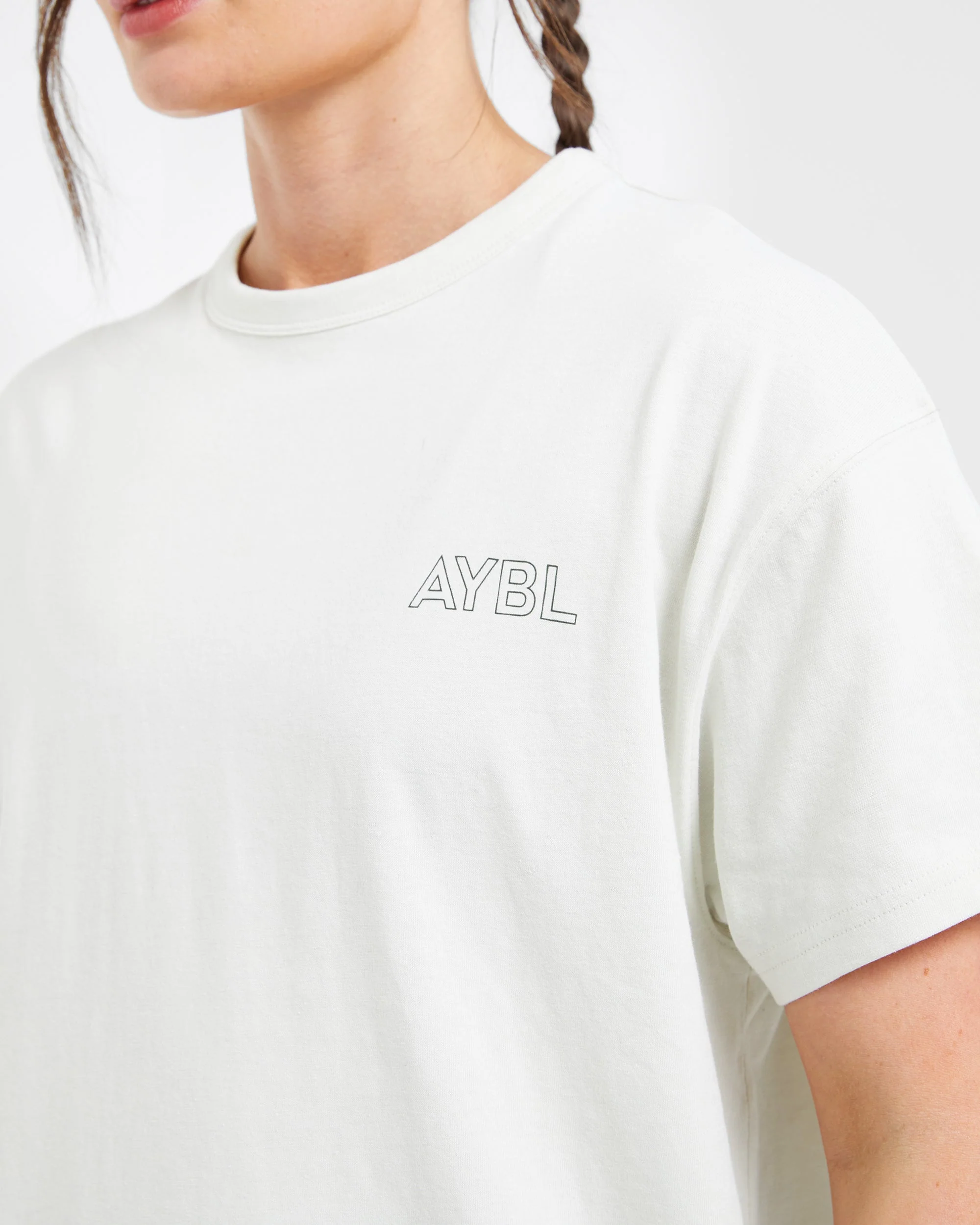 AYBL Athletics Oversized T Shirt - Off Wit/Groen - Image 5