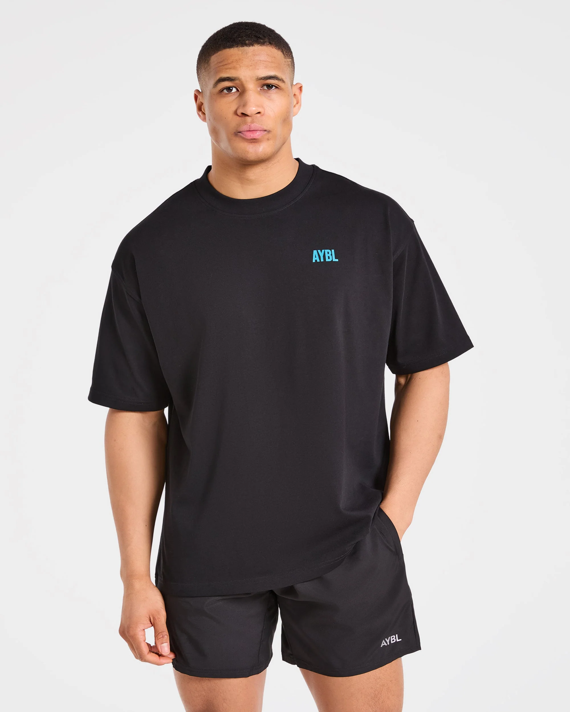 AYBL Iron Club Oversized T Shirt - Zwart - Image 2