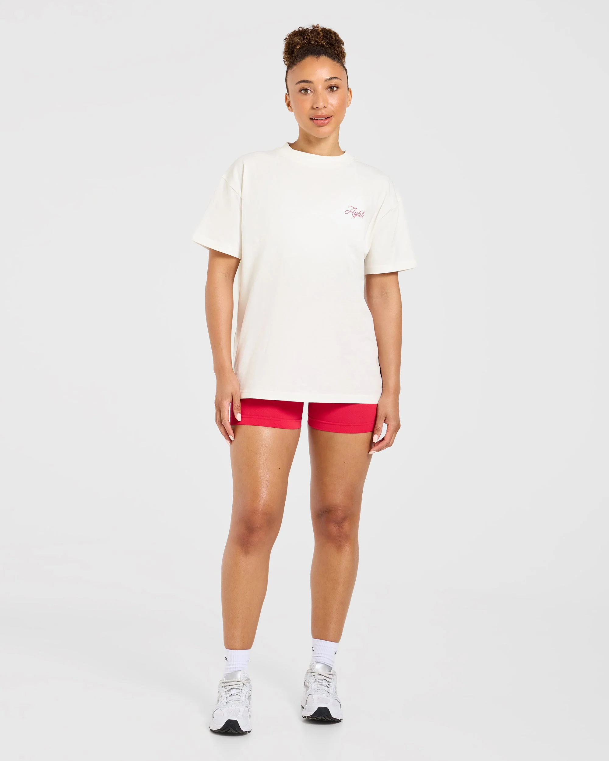 AYBL Lift Lodge Oversized T Shirt - Off Wit - Image 3