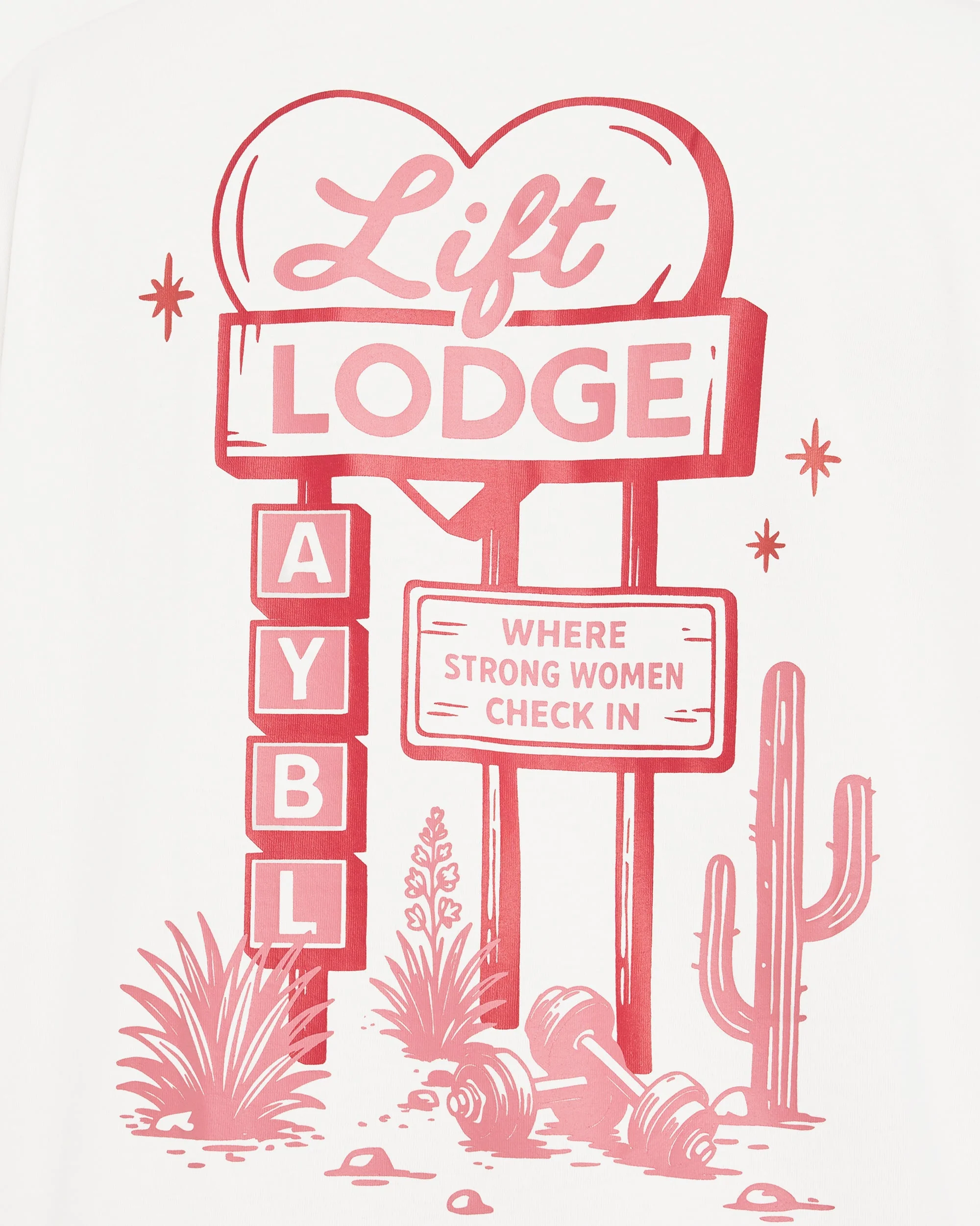 AYBL Lift Lodge Oversized T Shirt - Off Wit - Image 6