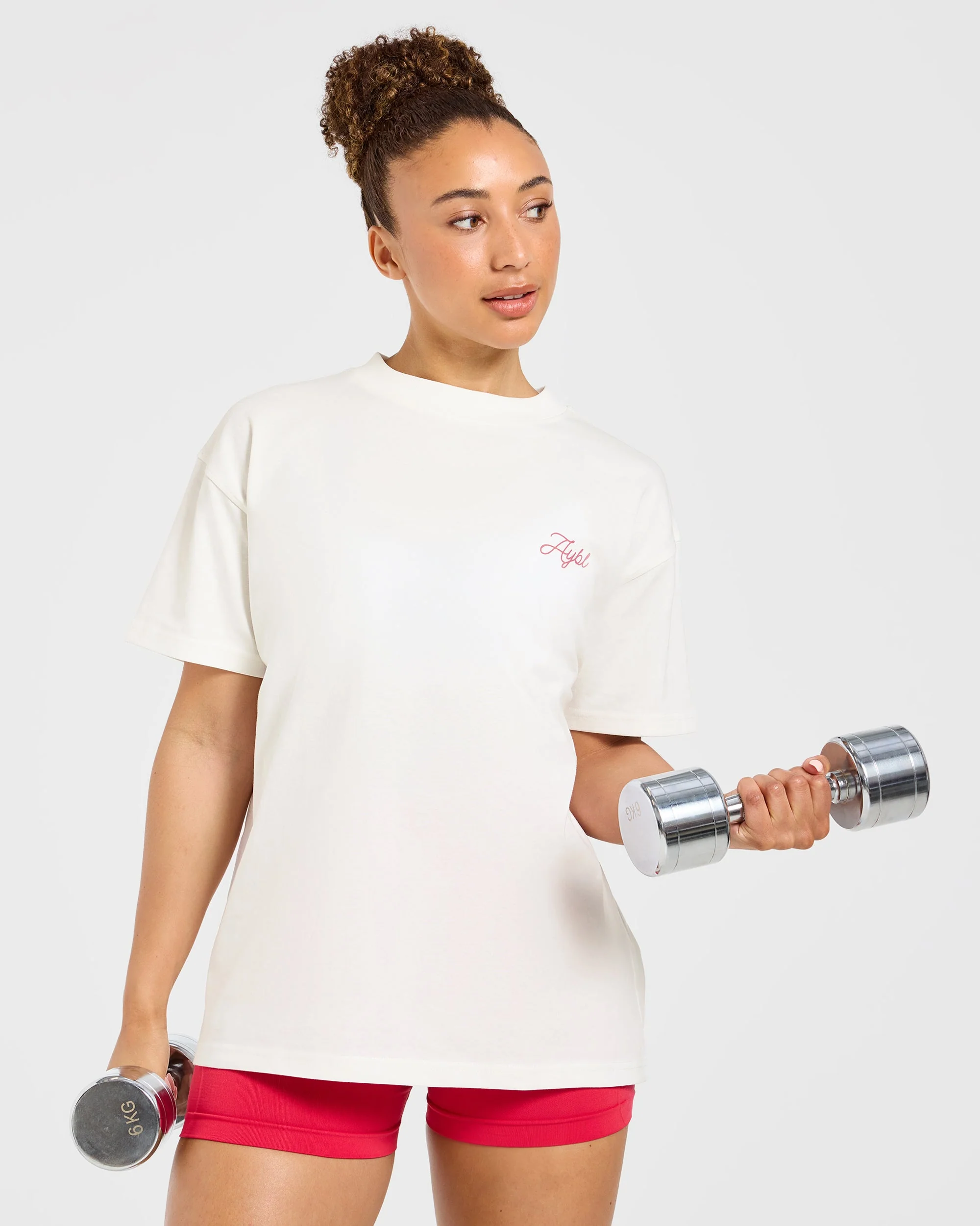 AYBL Lift Lodge Oversized T Shirt - Off Wit - Image 7