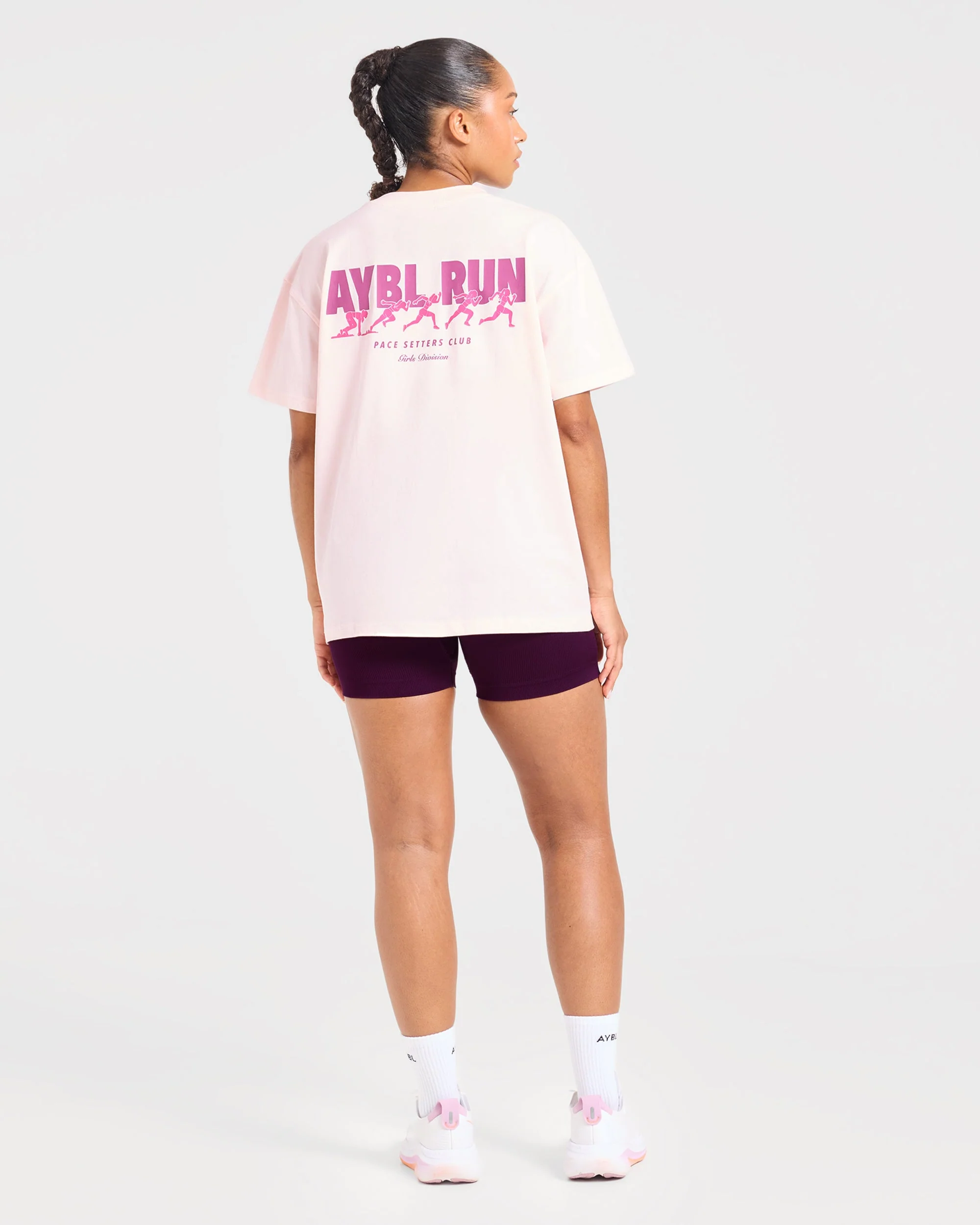 AYBL Run Oversized T Shirt - Baby Roze - Image 4