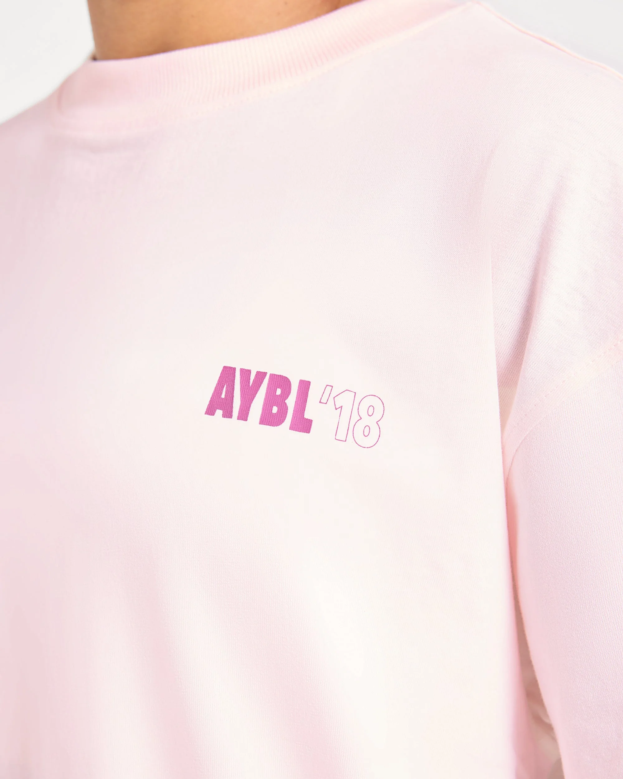 AYBL Run Oversized T Shirt - Baby Roze - Image 5
