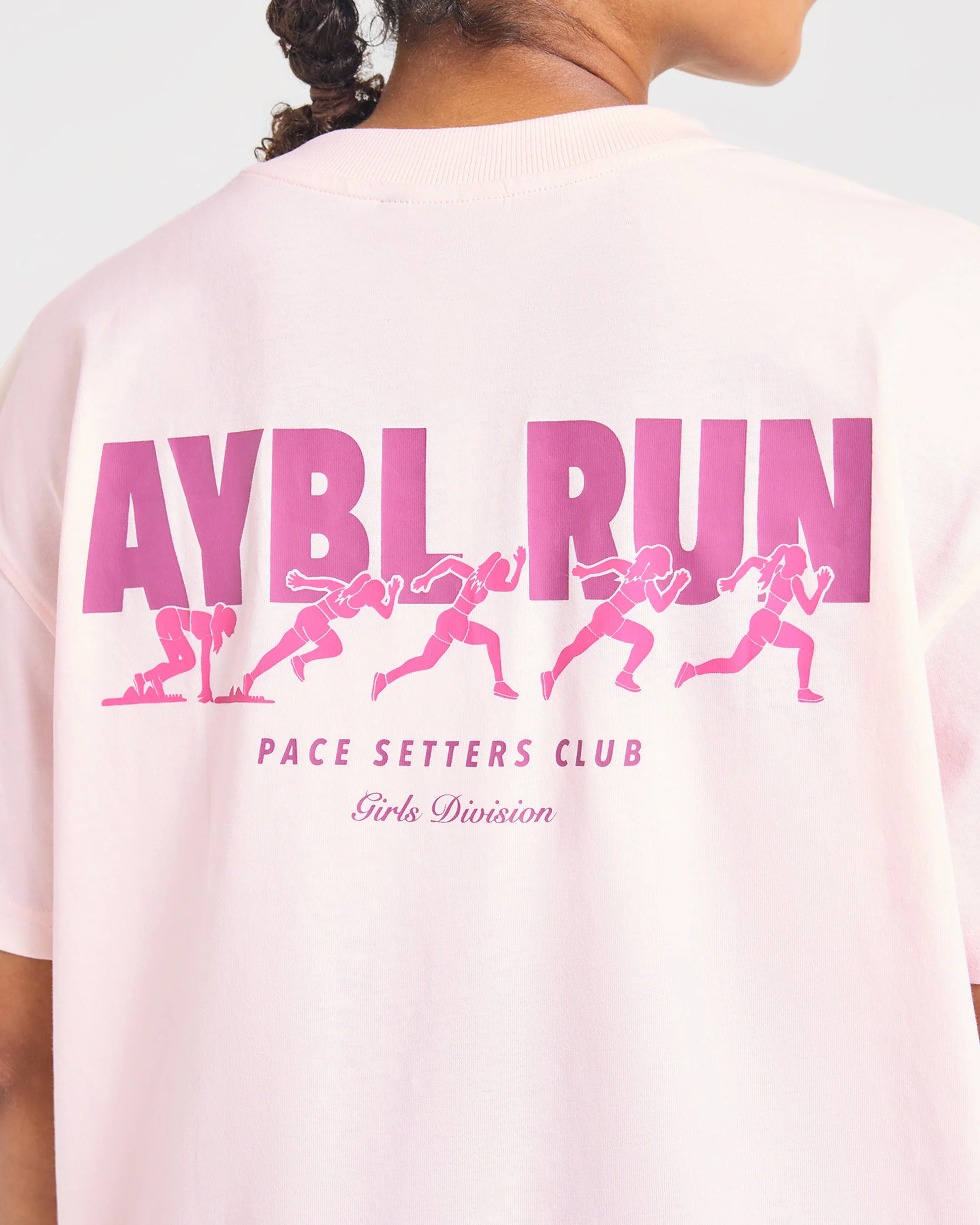 AYBL Run Oversized T Shirt - Baby Roze - Image 6