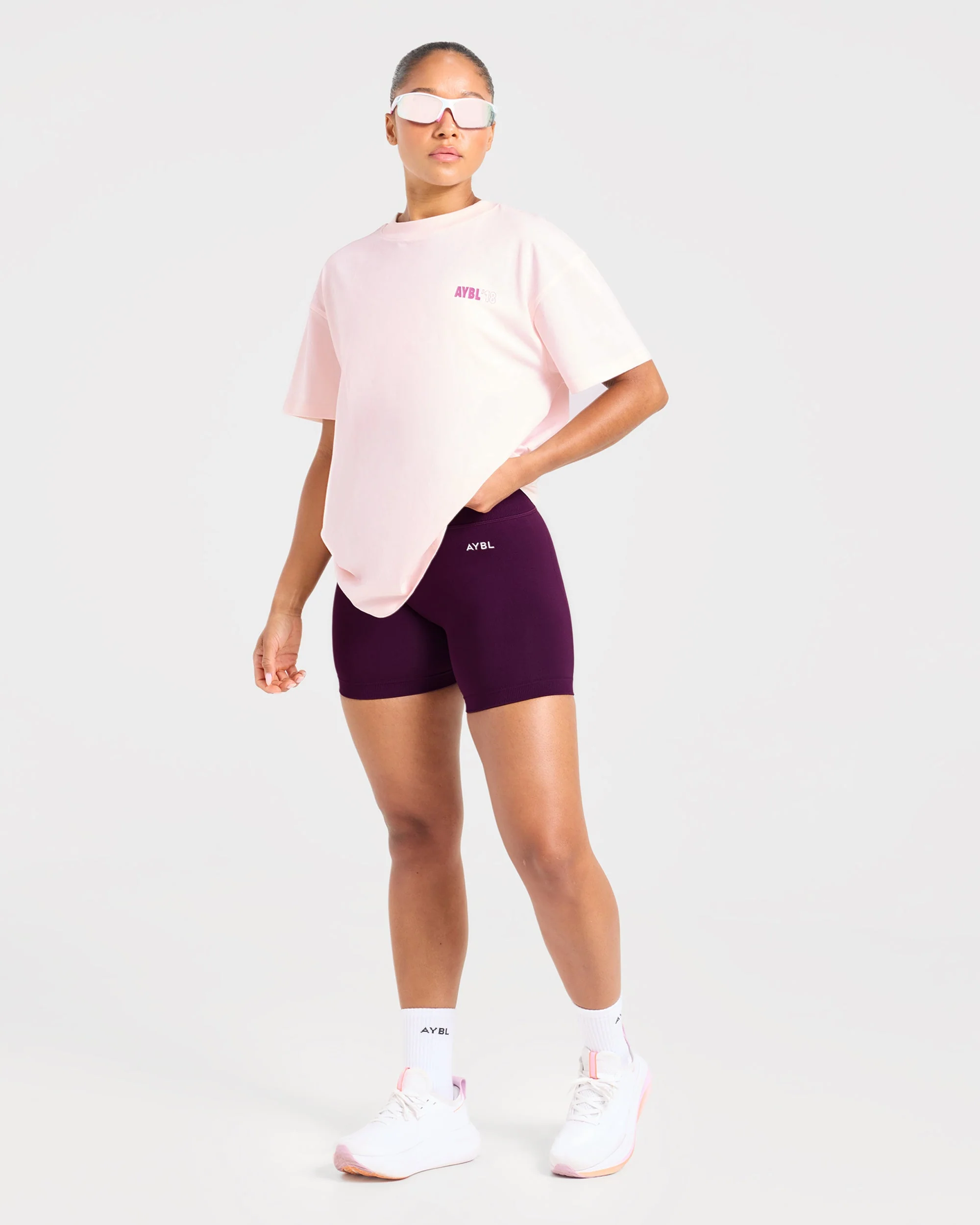AYBL Run Oversized T Shirt - Baby Roze - Image 7