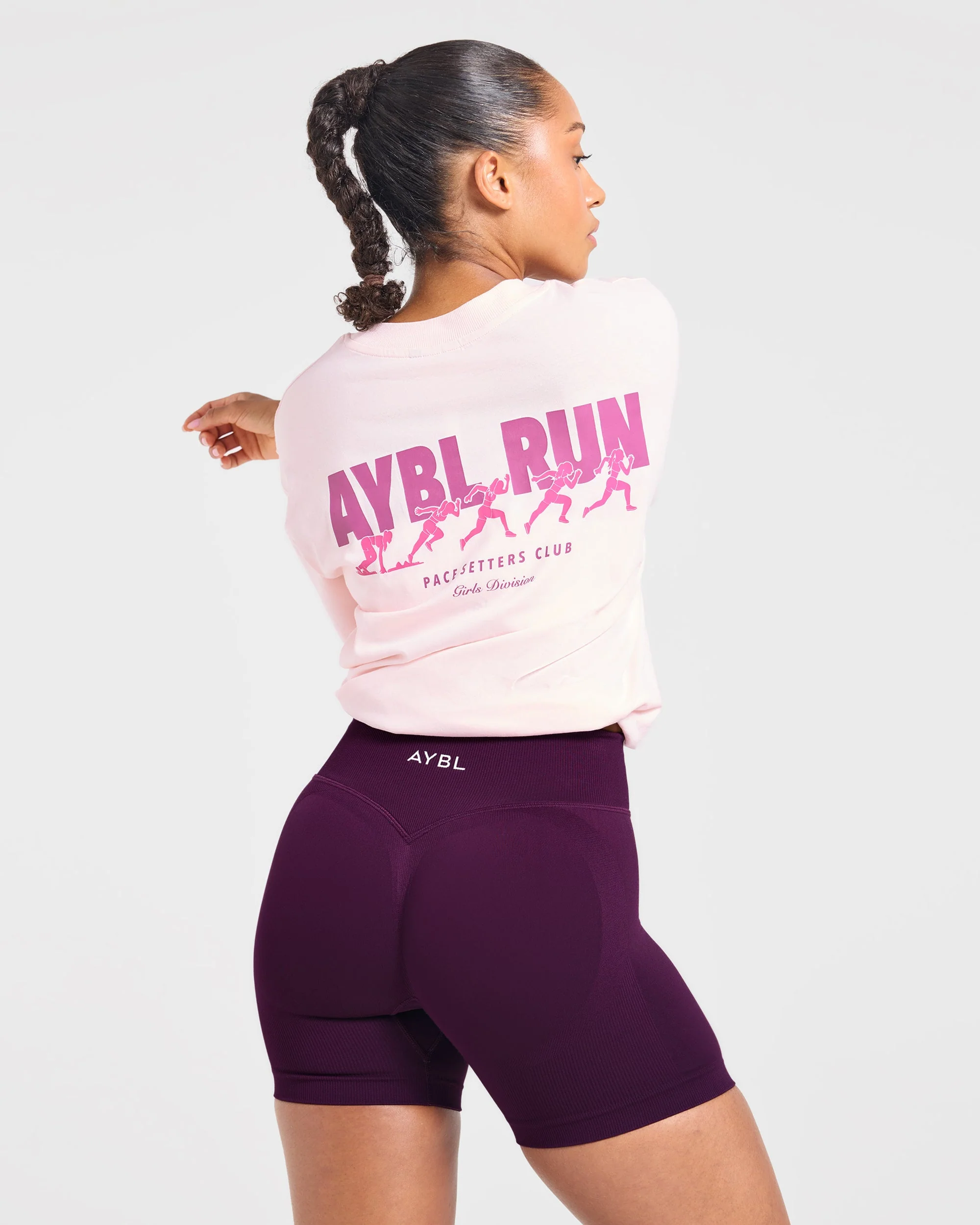 AYBL Run Oversized T Shirt - Baby Roze - Image 8