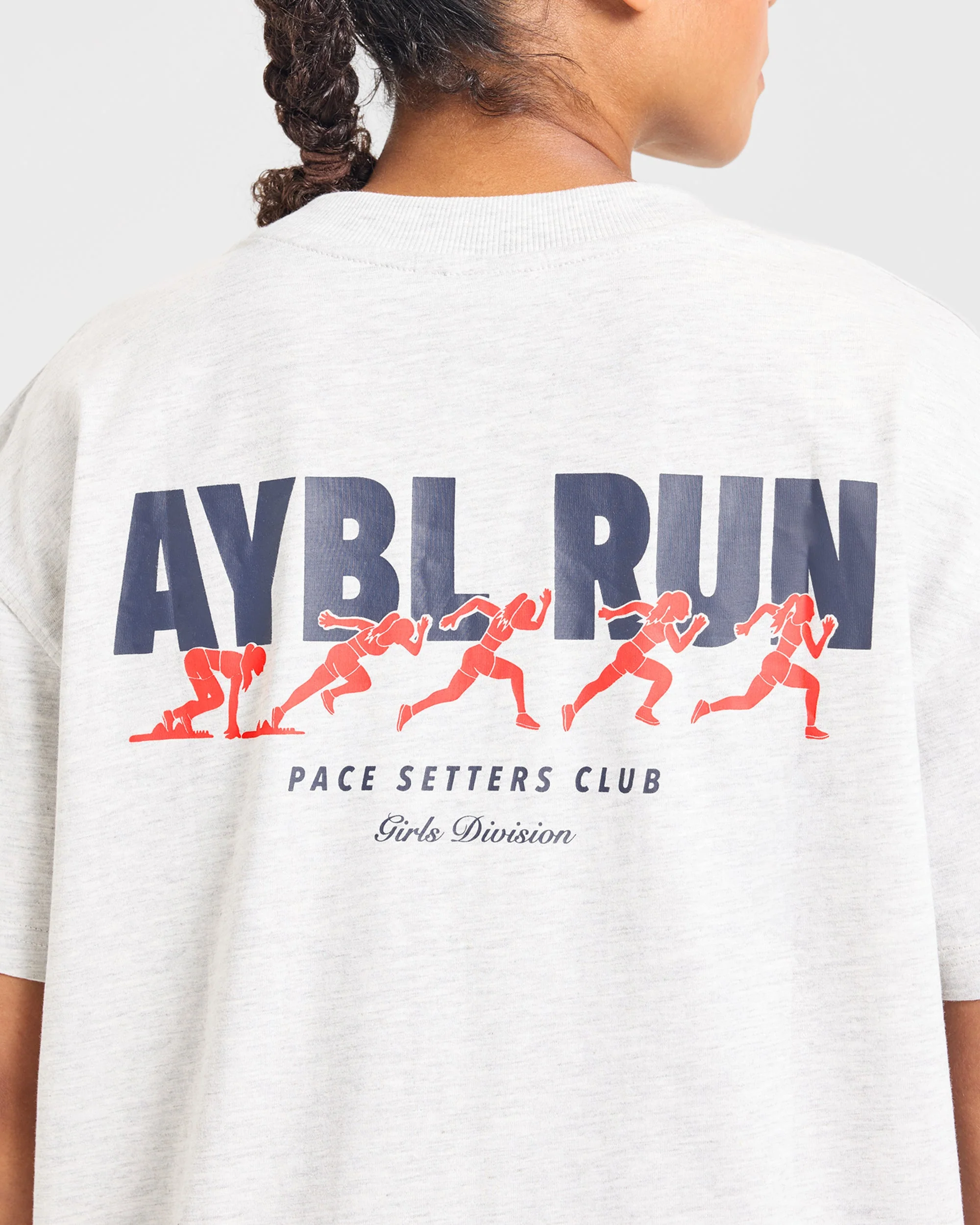 AYBL Run Oversized T Shirt - Heather Grijs - Image 6