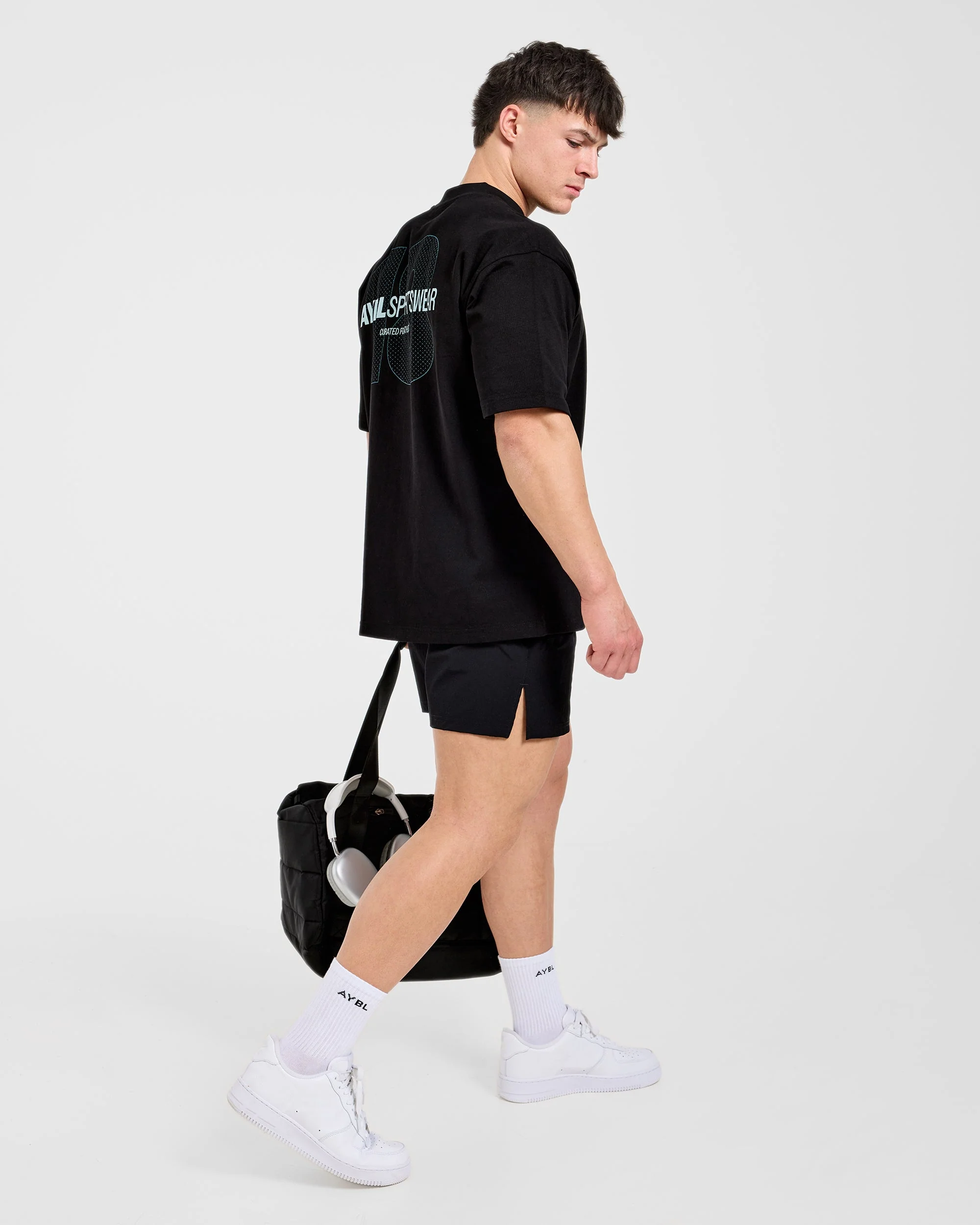 AYBL Sportswear 18 Oversized T Shirt - Zwart - Image 8