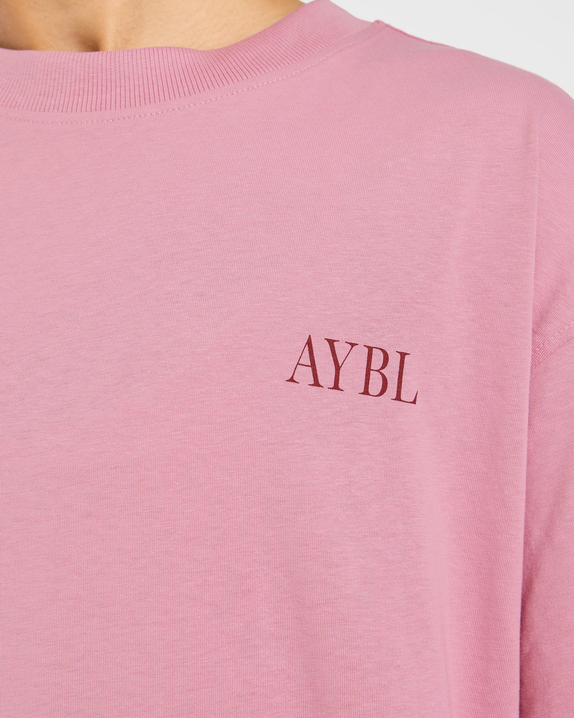 AYBL Strength Club Oversized T Shirt - Dusty Roze - Image 5