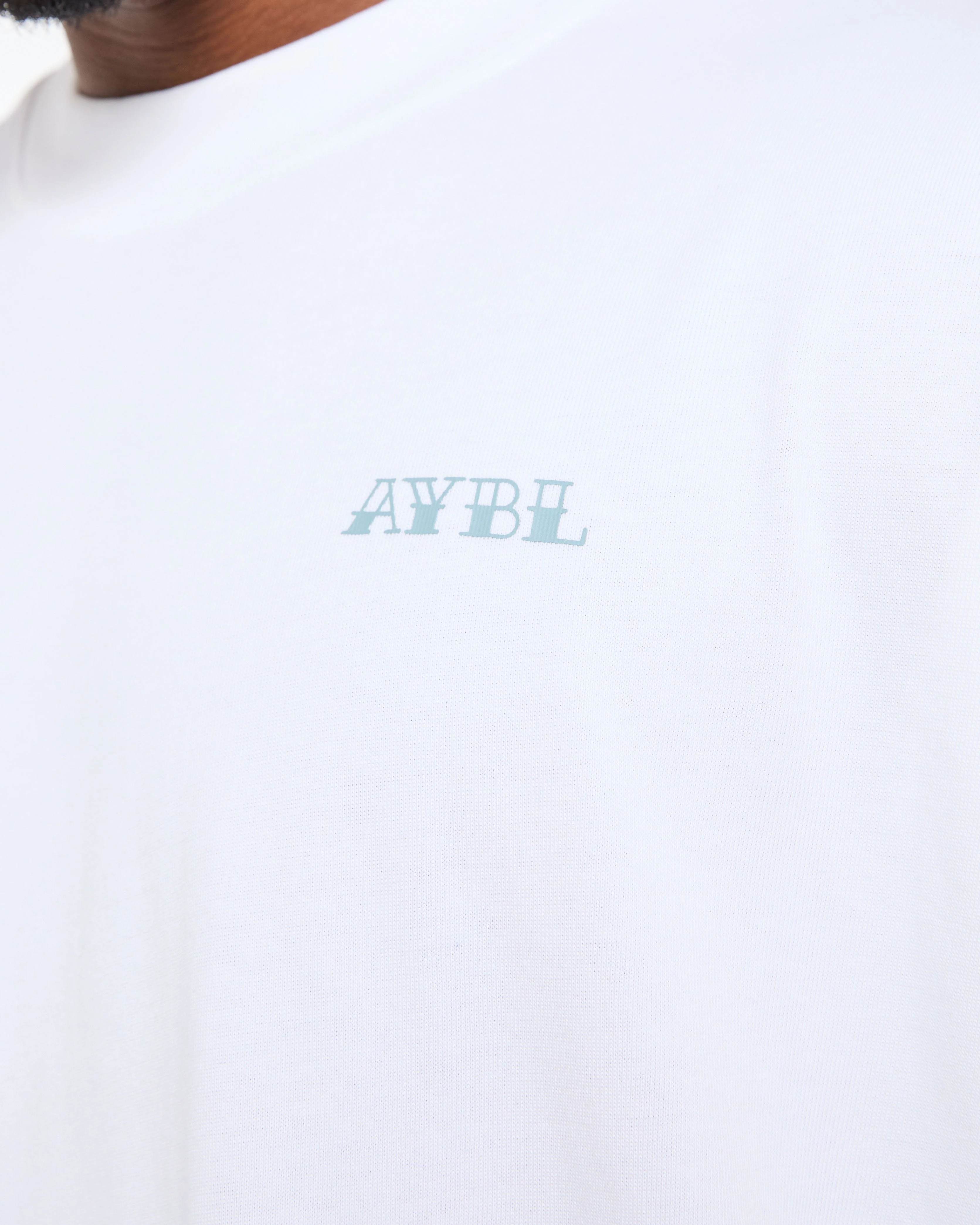 AYBL Strength Club Oversized T Shirt - Wit/Blauw - Image 5