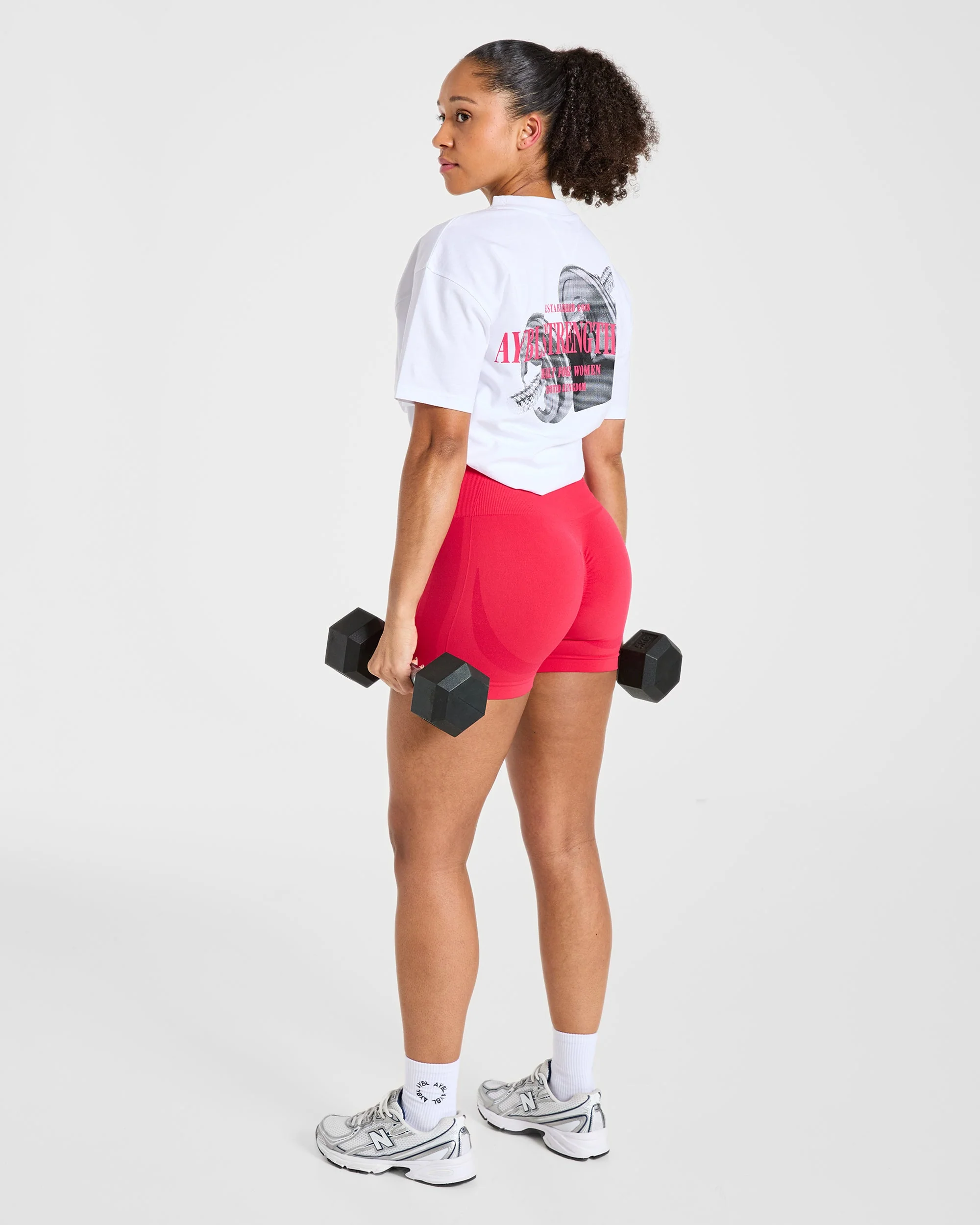 AYBL Strength Co Oversized T Shirt - Wit - Image 8