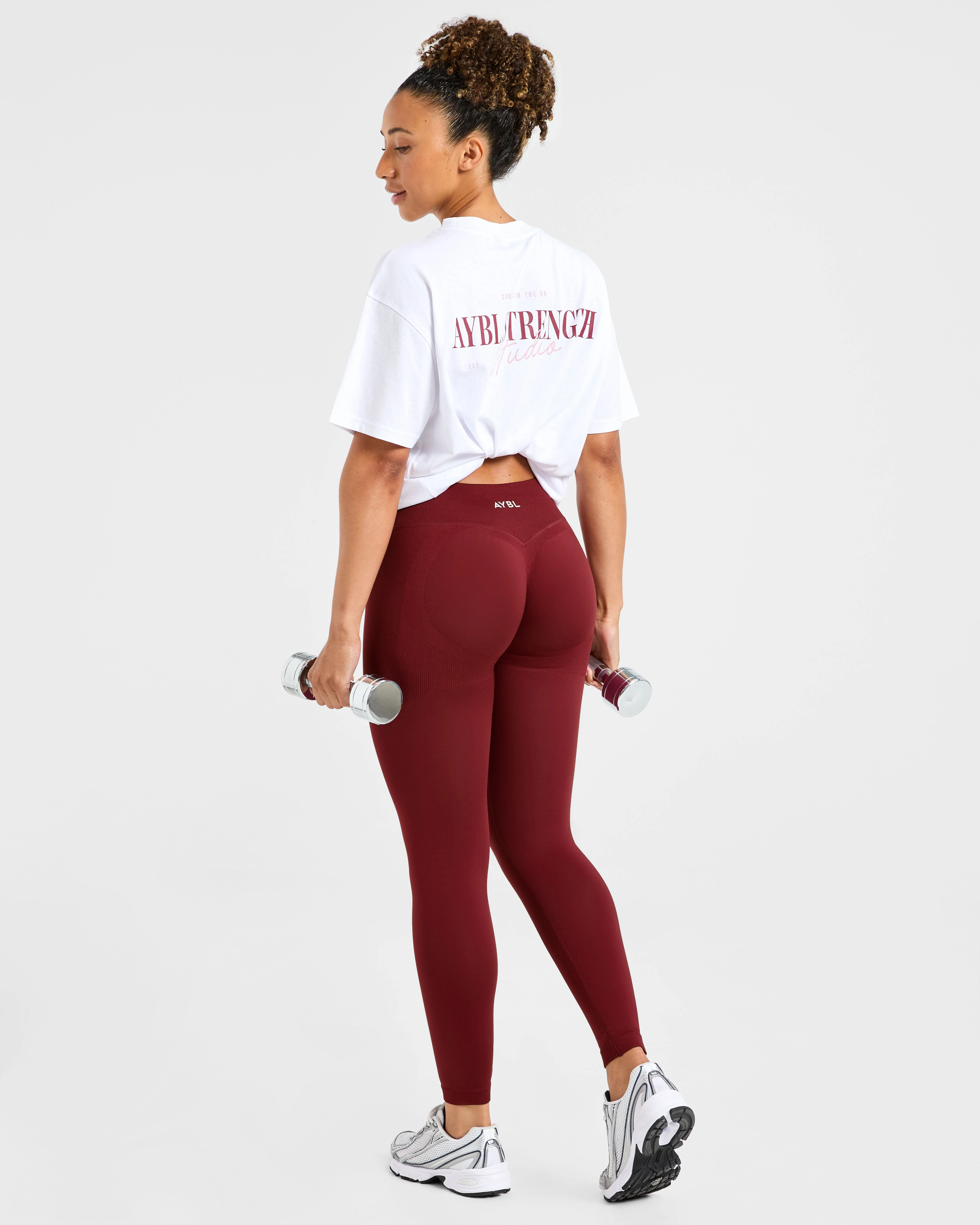 AYBL Strength Studio Oversized T Shirt - Wit - Image 7