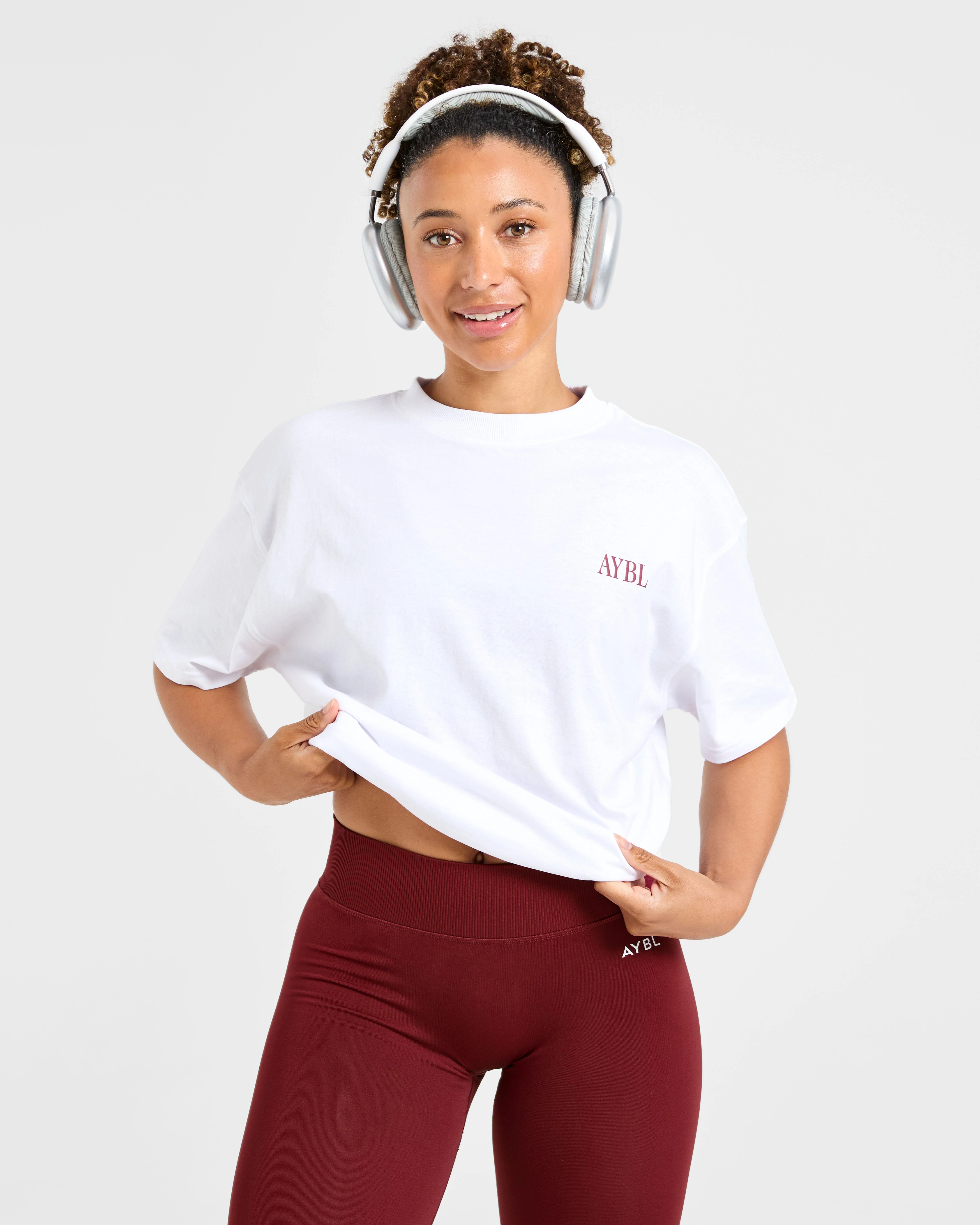 AYBL Strength Studio Oversized T Shirt - Wit - Image 8