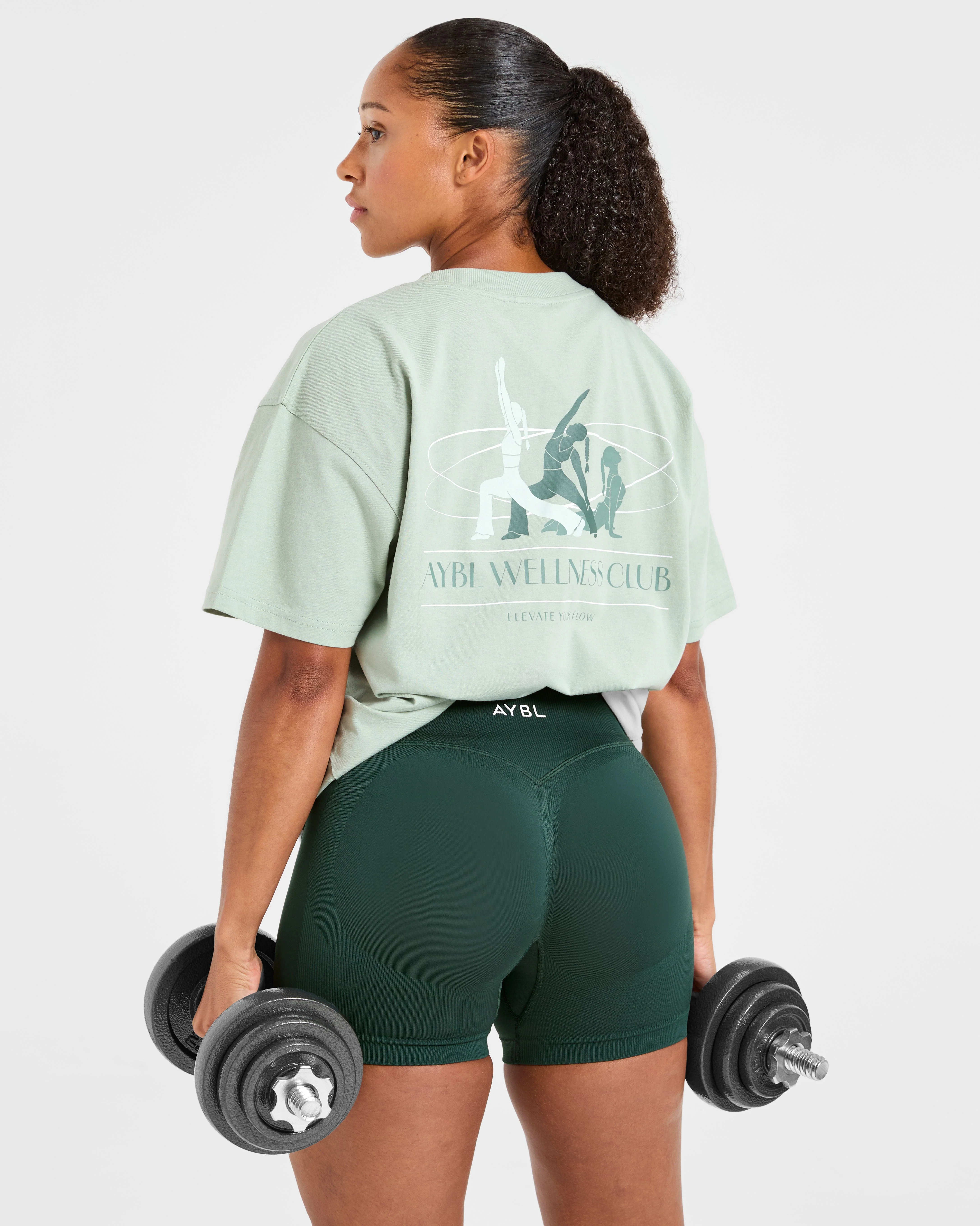 AYBL Wellness Oversized T Shirt - Groen - Image 8